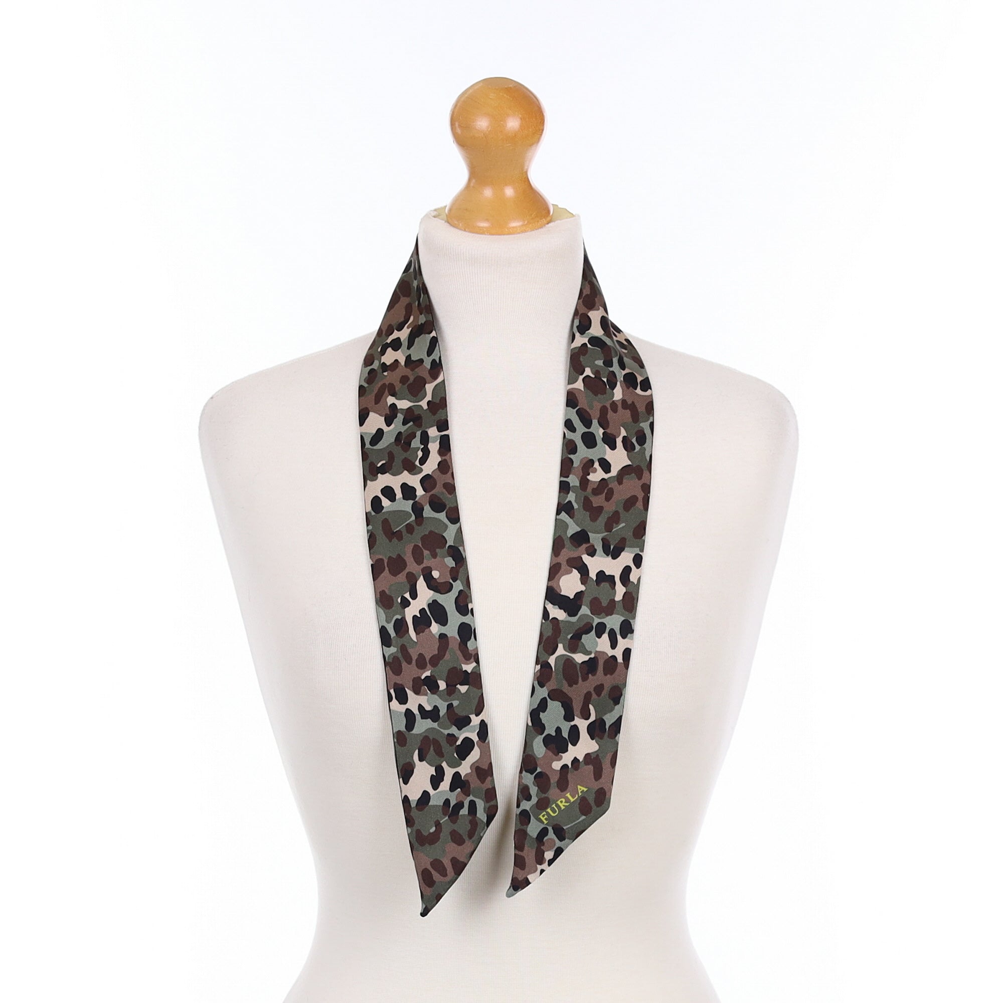 Furla Camouflage Silk Tie