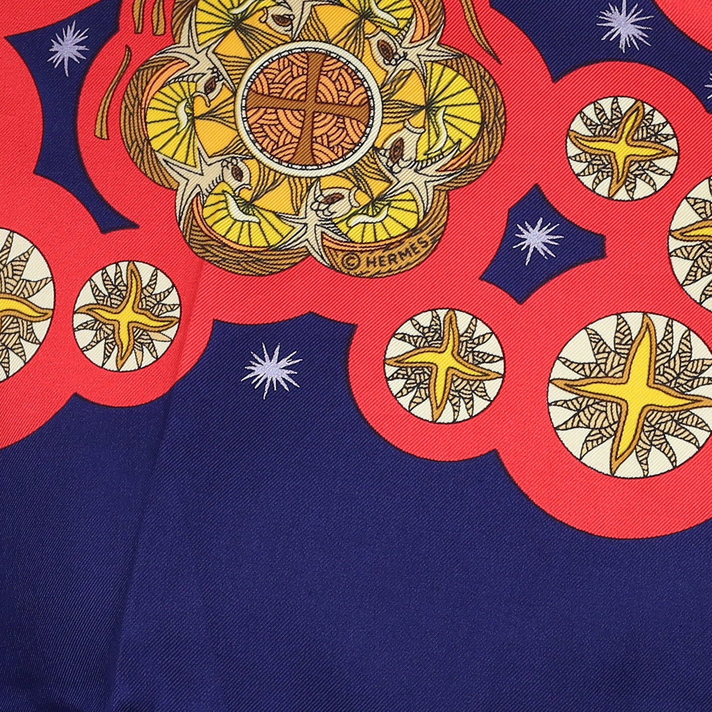 Hermès Le Roy Soleil Silk Scarf