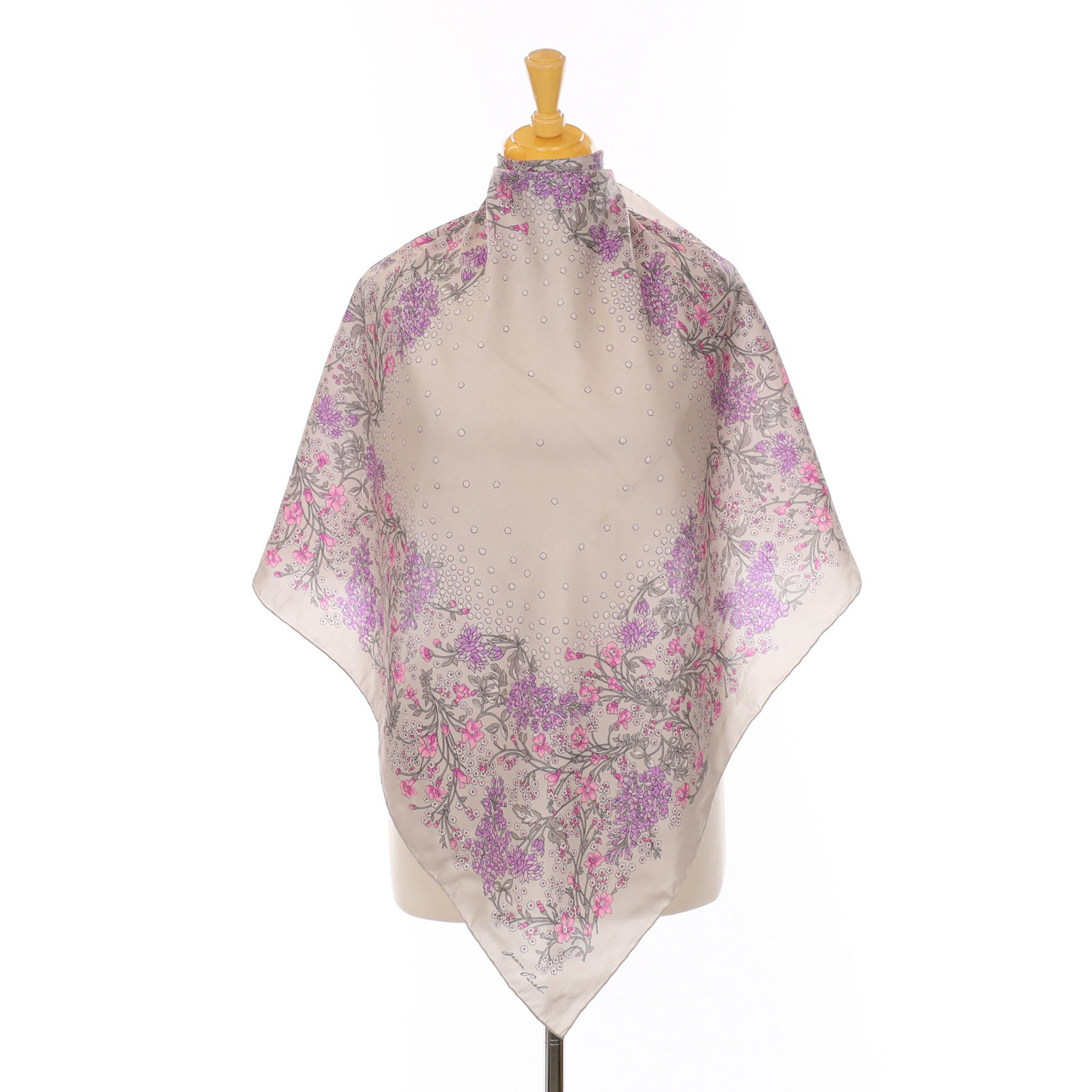 Jean Parel French Floral Silk Scarf