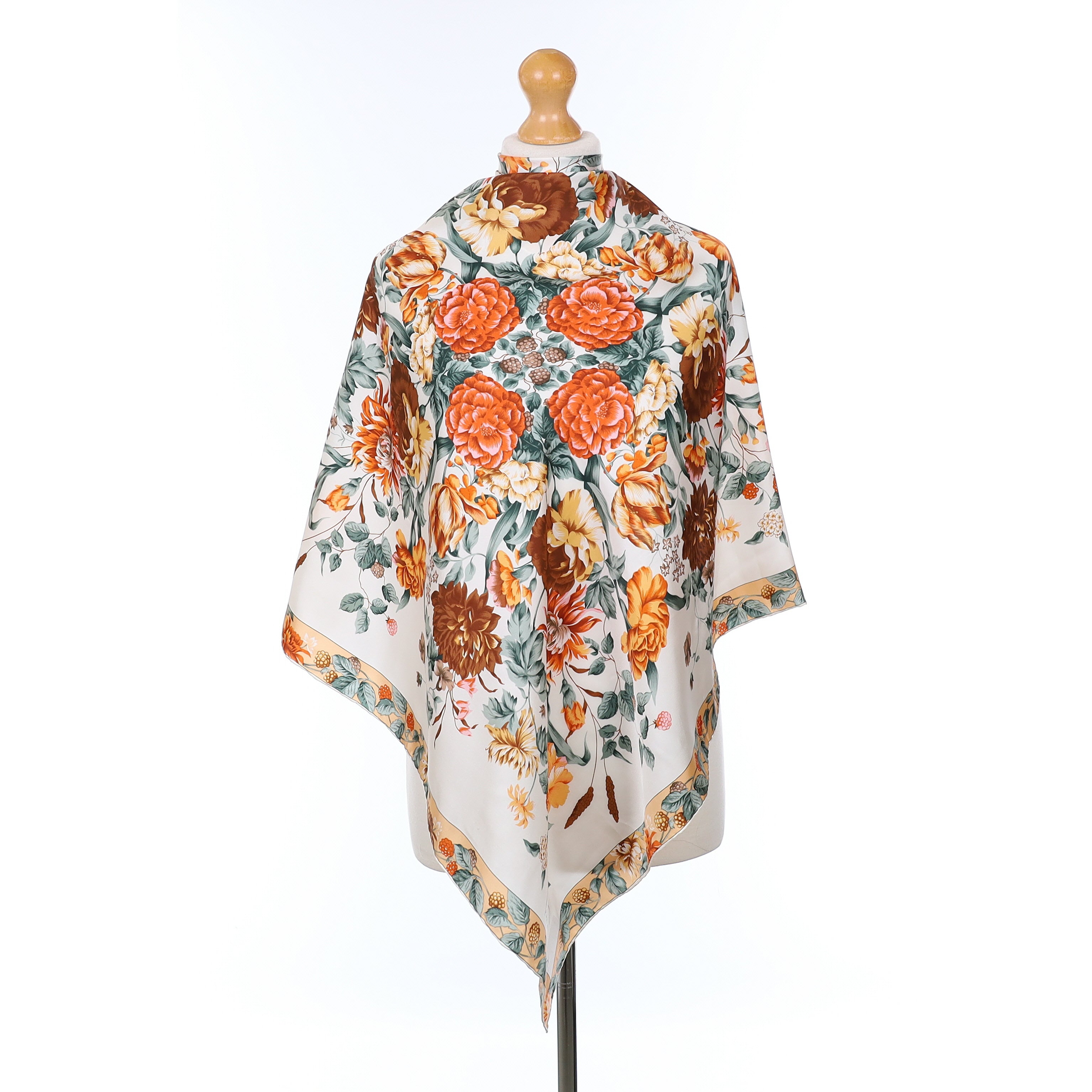 Brand New Richard Allan Floral Silk Scarf
