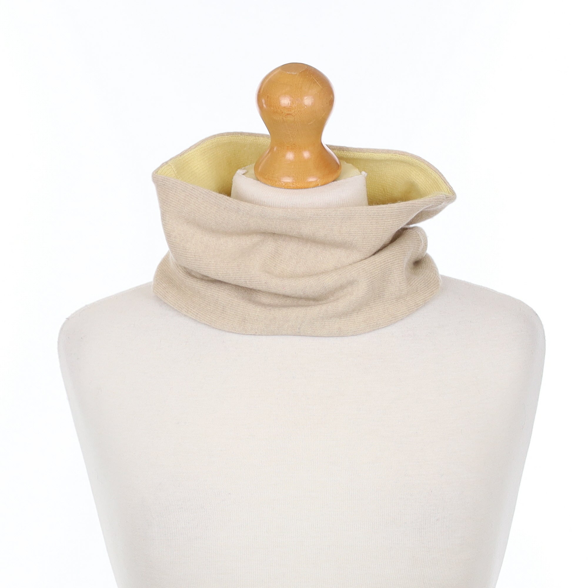 Oatmeal and Pale Yellow Neck Warmer