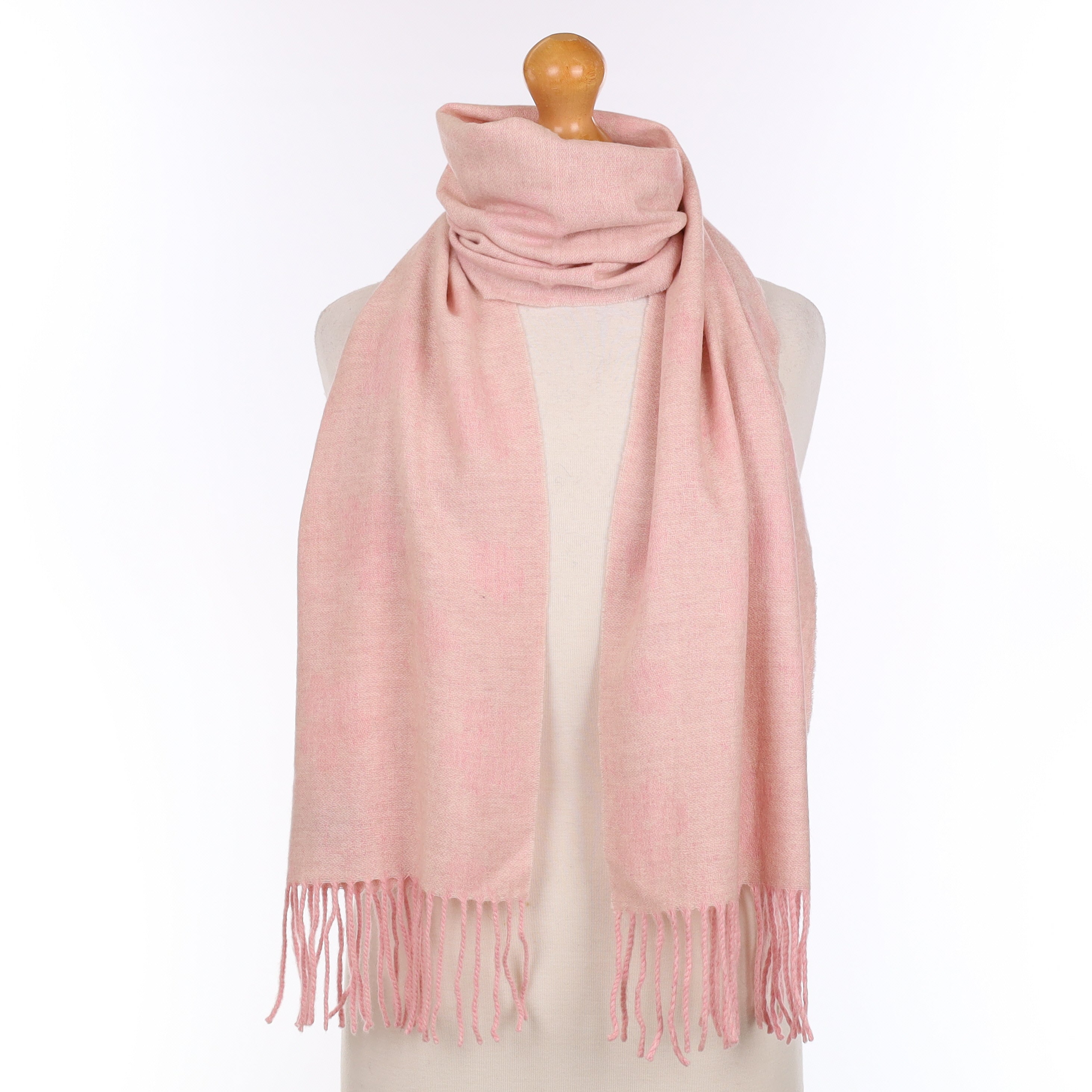 Light Pink Cashmere Woven Scarf
