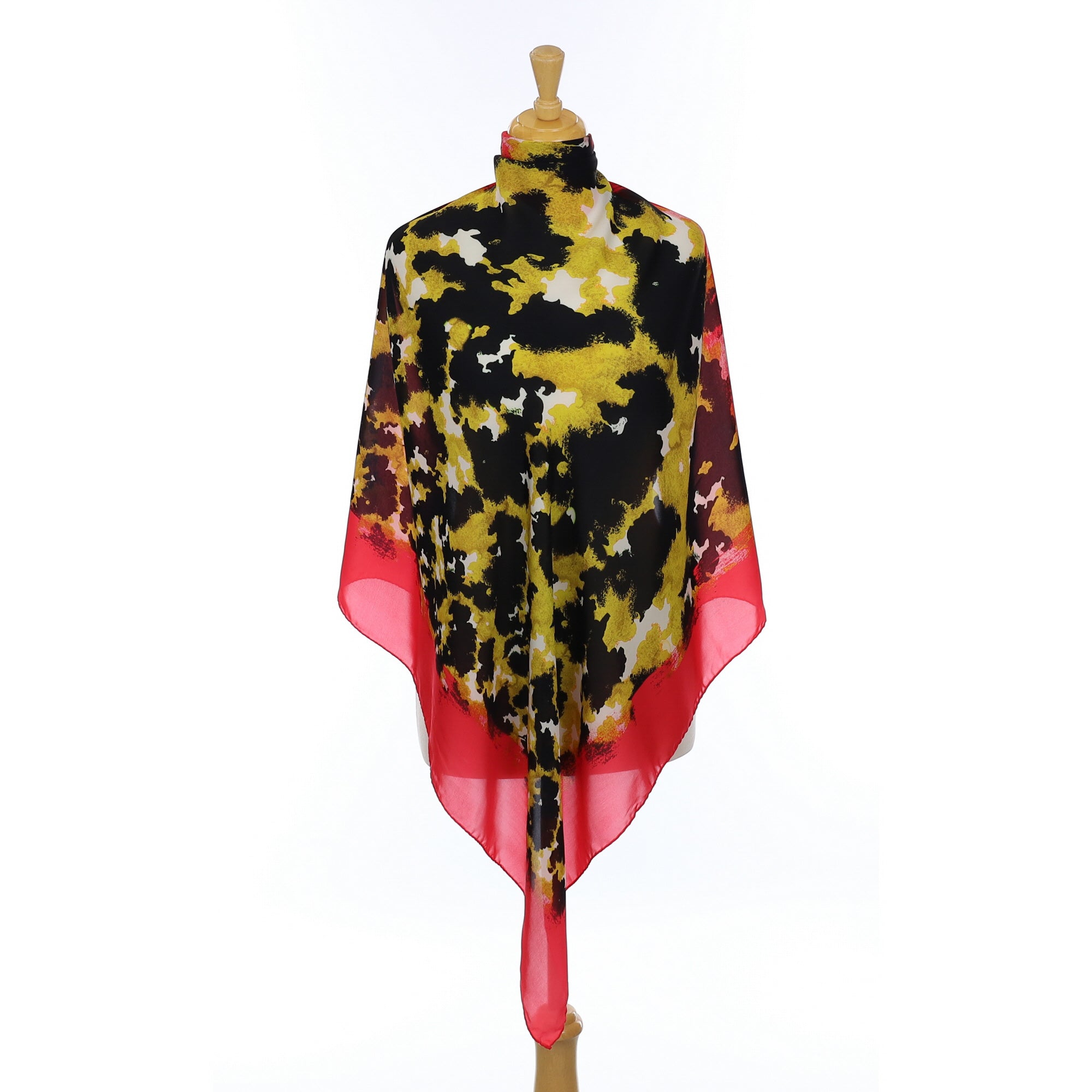Roberto Cavalli Abstract Silk Scarf