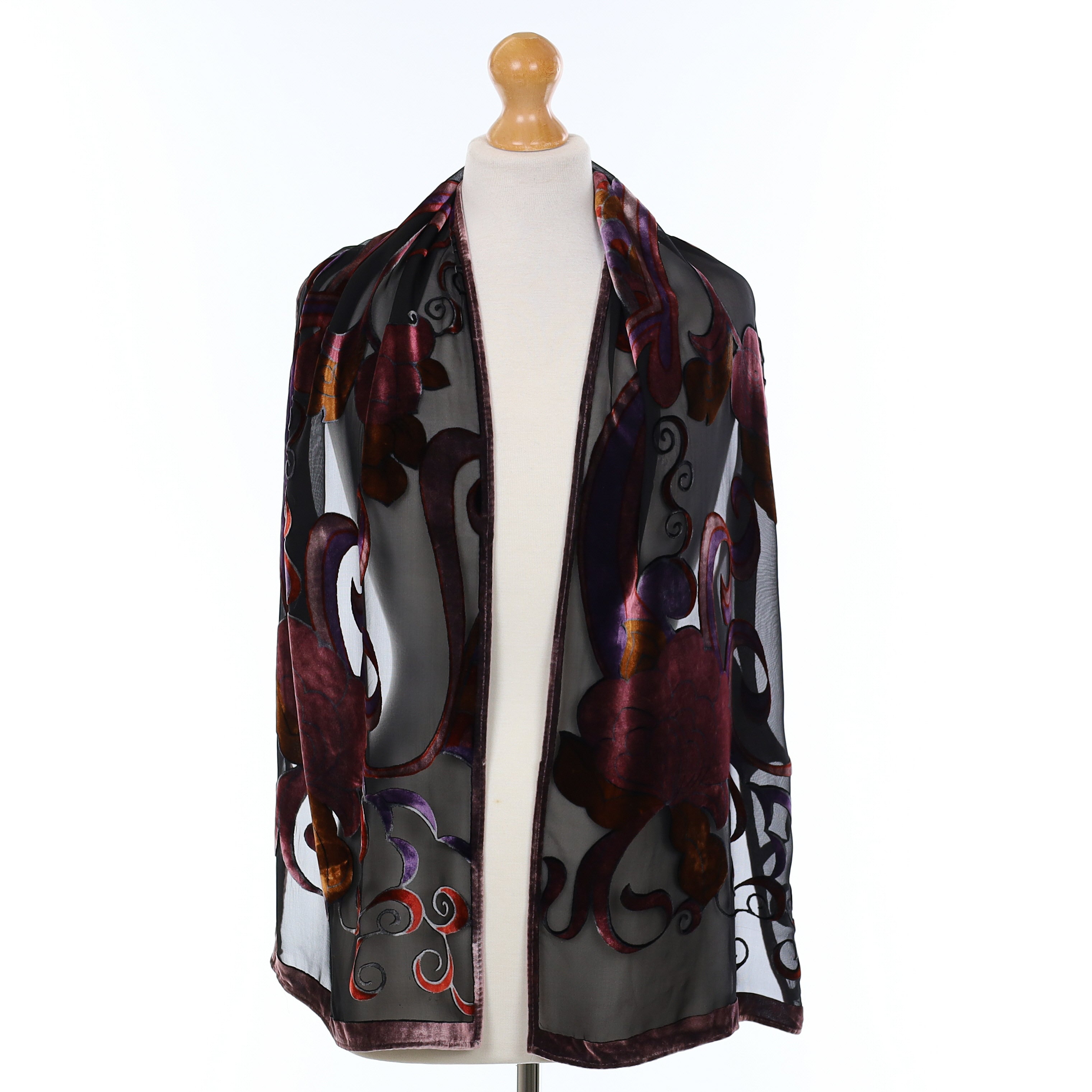 Mulberry Floral Silk Scarf