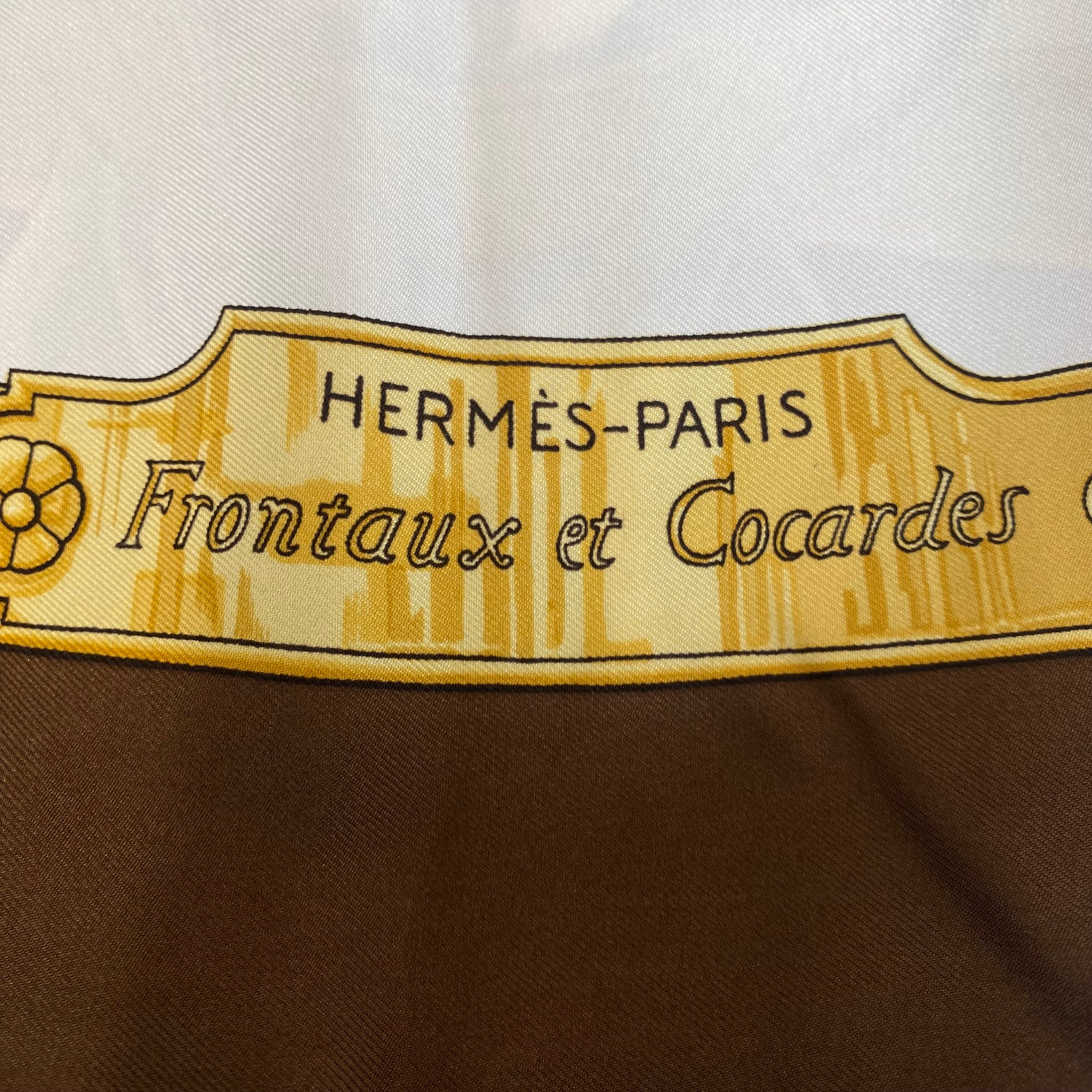 Hermès Frontaux et Cocardes Silk Scar