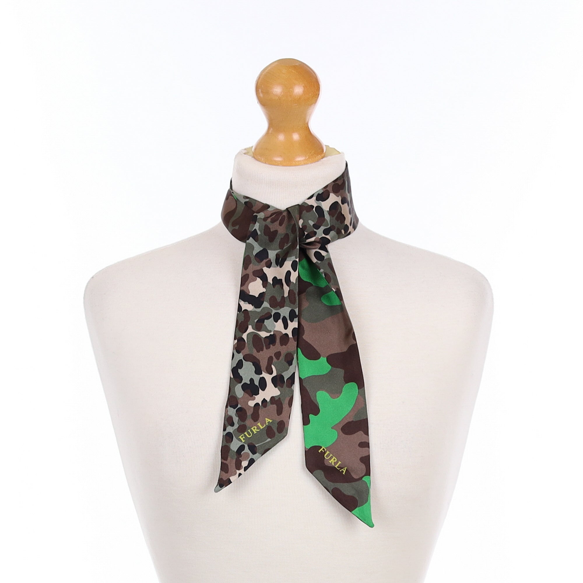 Furla Camouflage Silk Tie