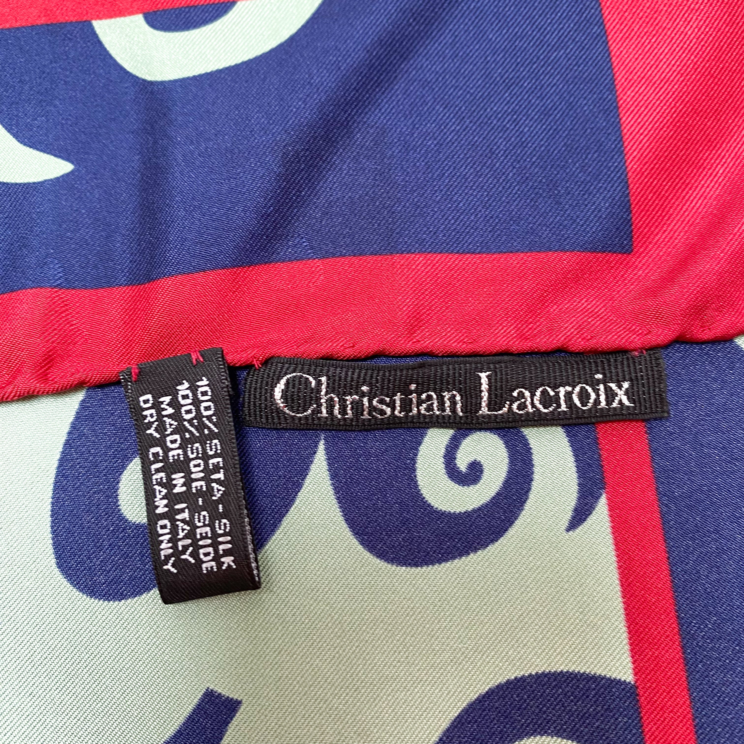 Christian Lacroix Designer Silk Scarf
