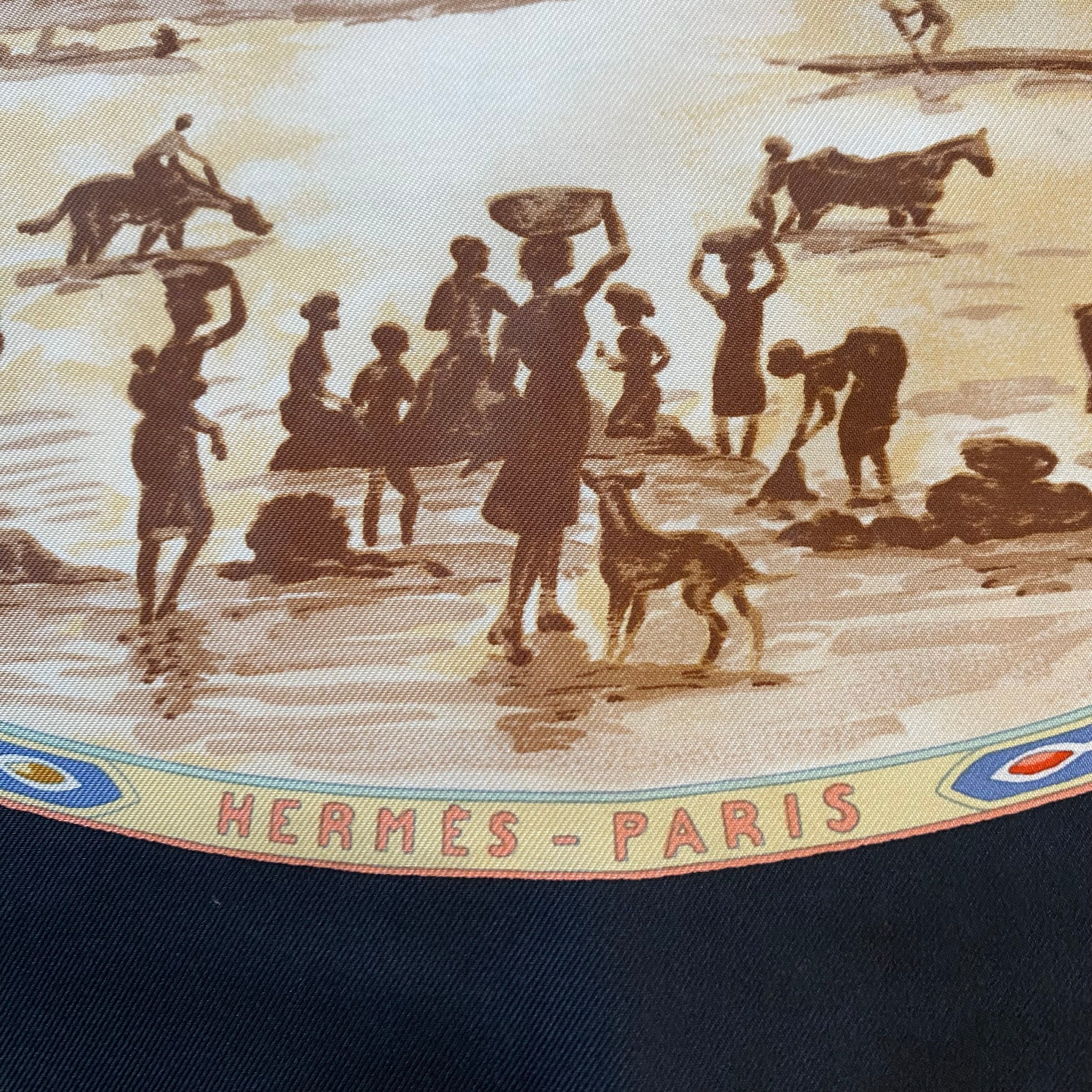 Hermès Cavaliers Peuls Silk Scarf