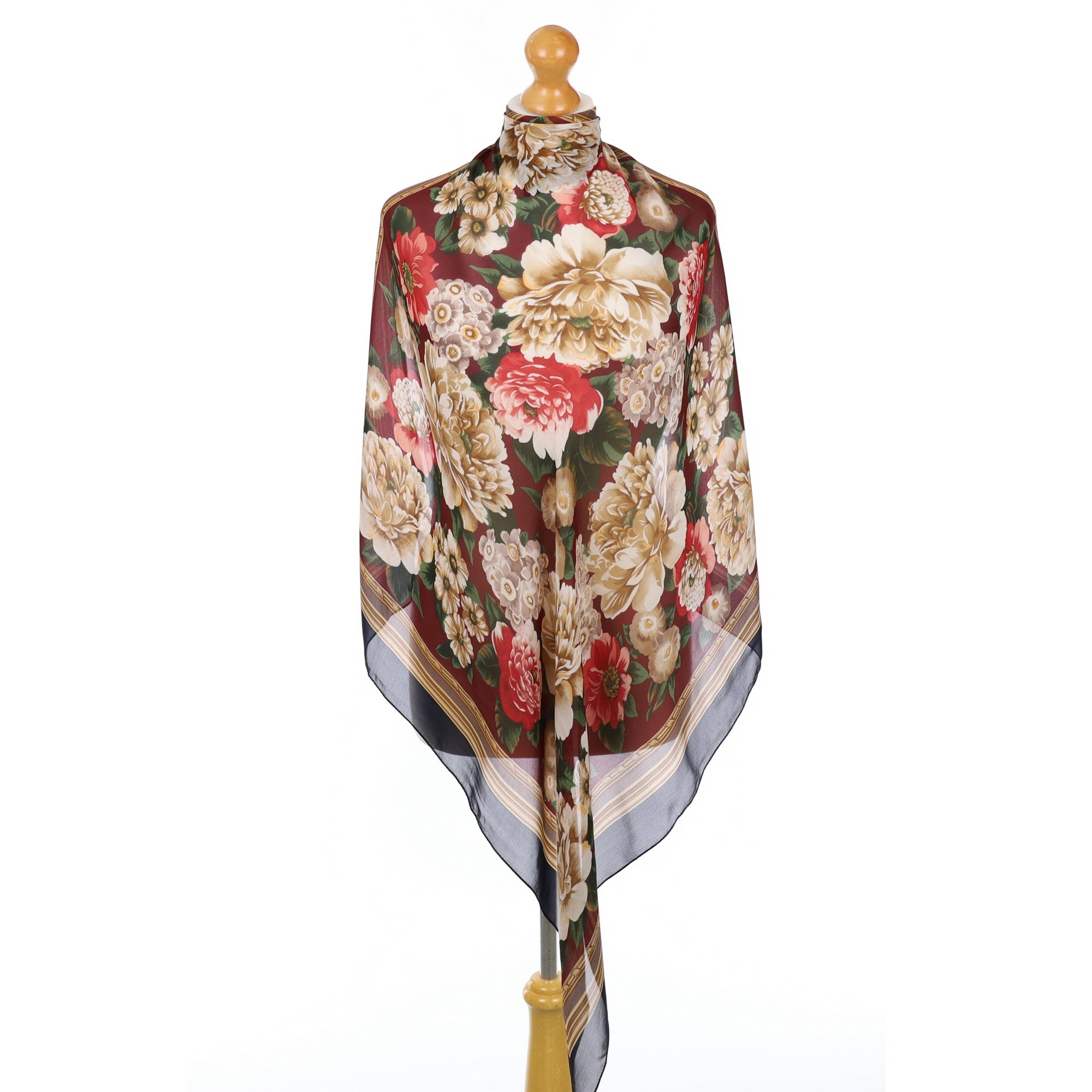 Echo Floral Vintage Silk Scarf