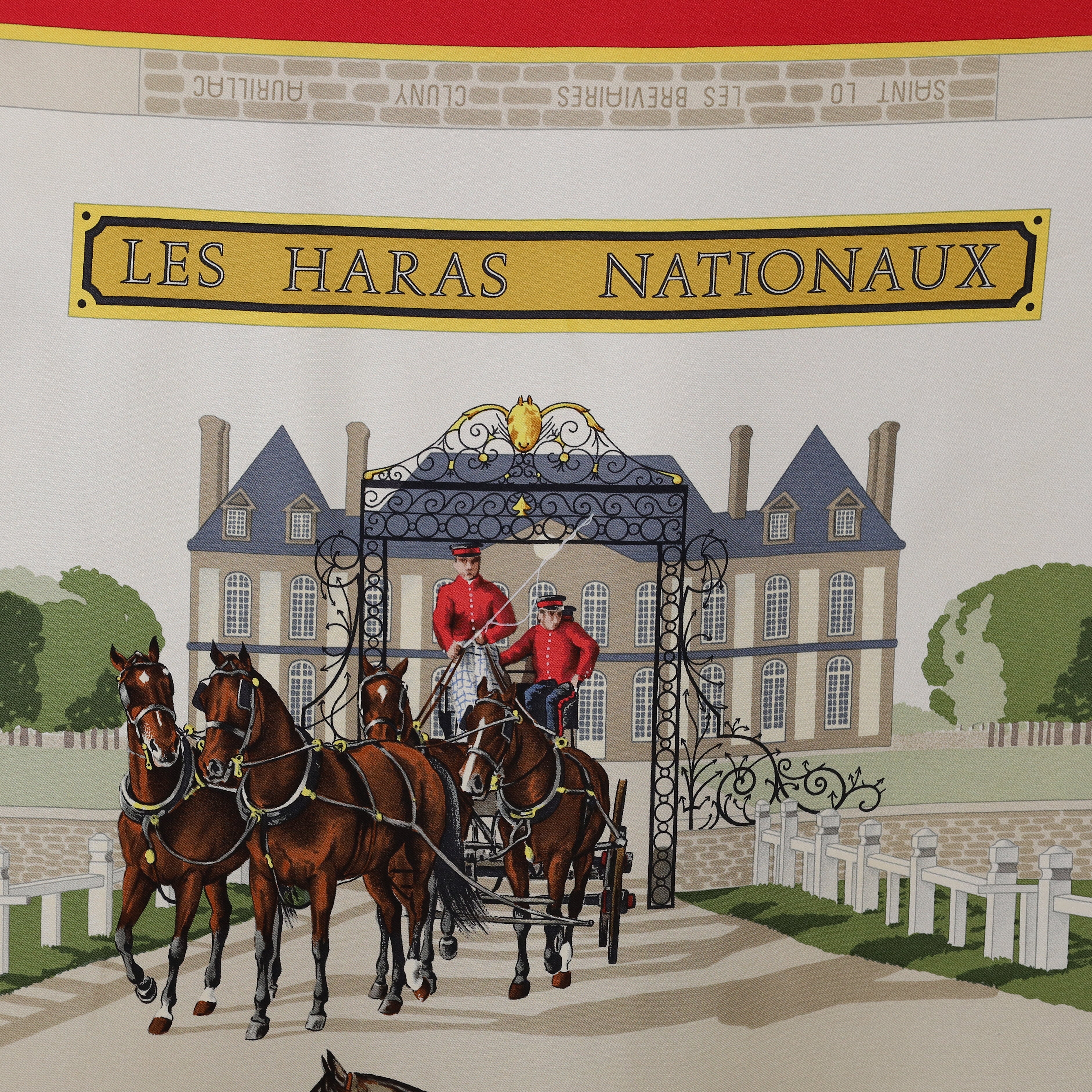 Hermès Les Haras Nationaux Silk Scarf