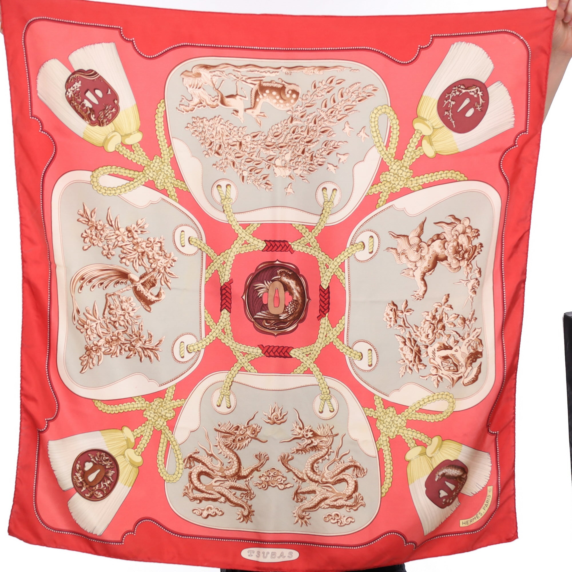 Hermès Tsubas Silk Scarf
