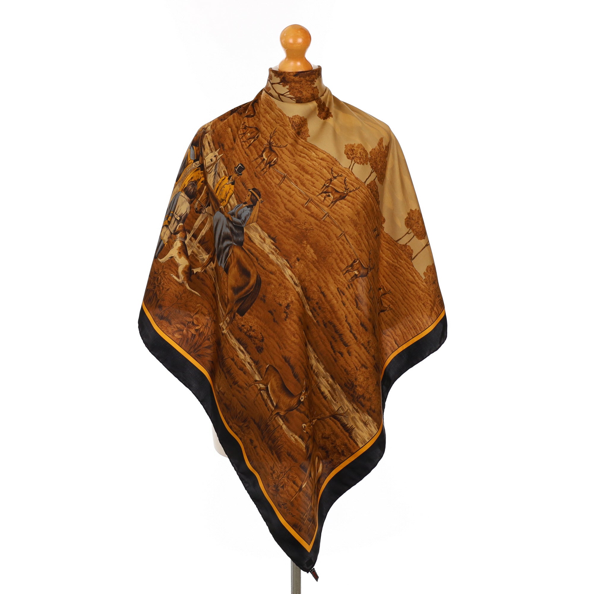 Ascot Wildlife Vintage Silk Scarf