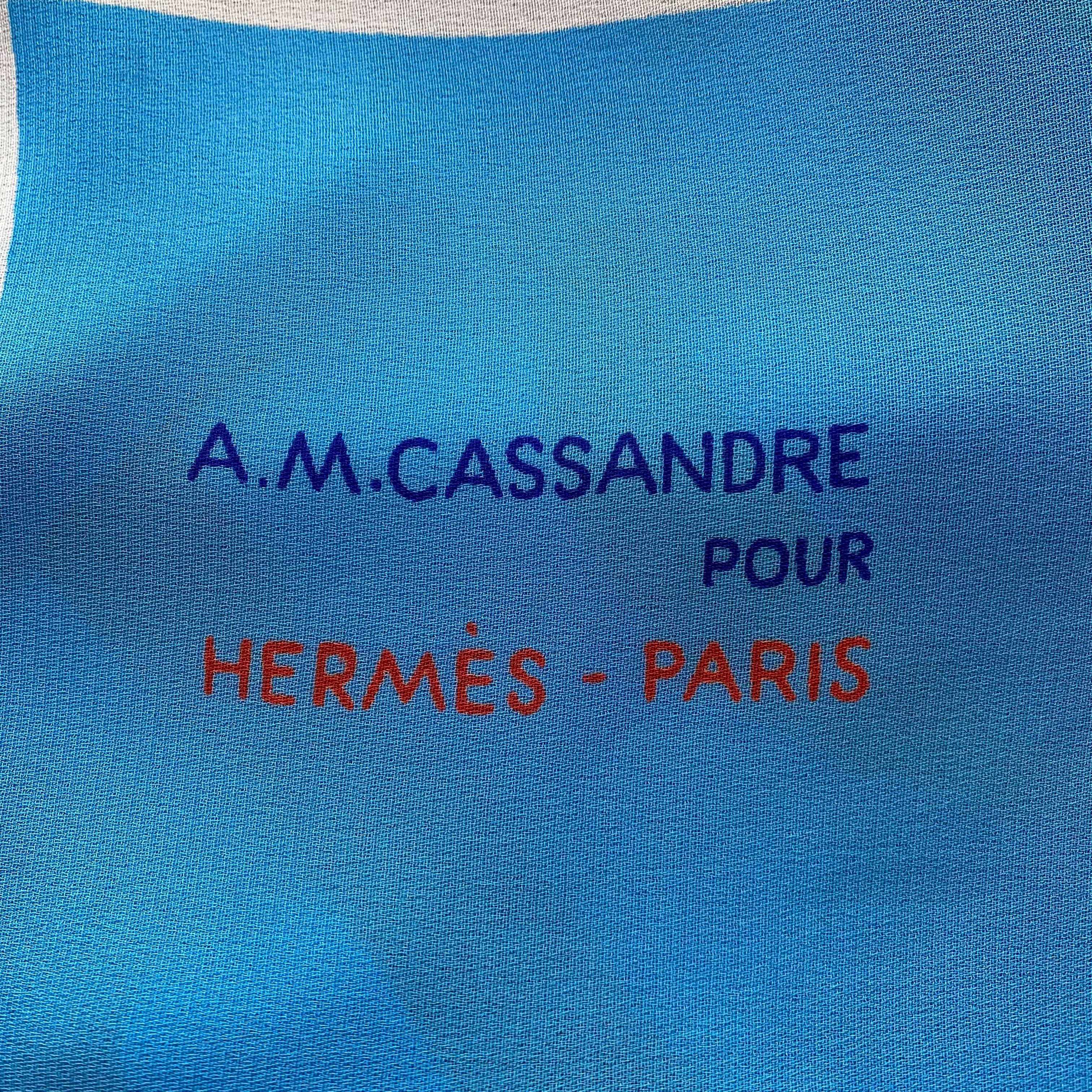 Hermès Large Crepe Silk Scarf