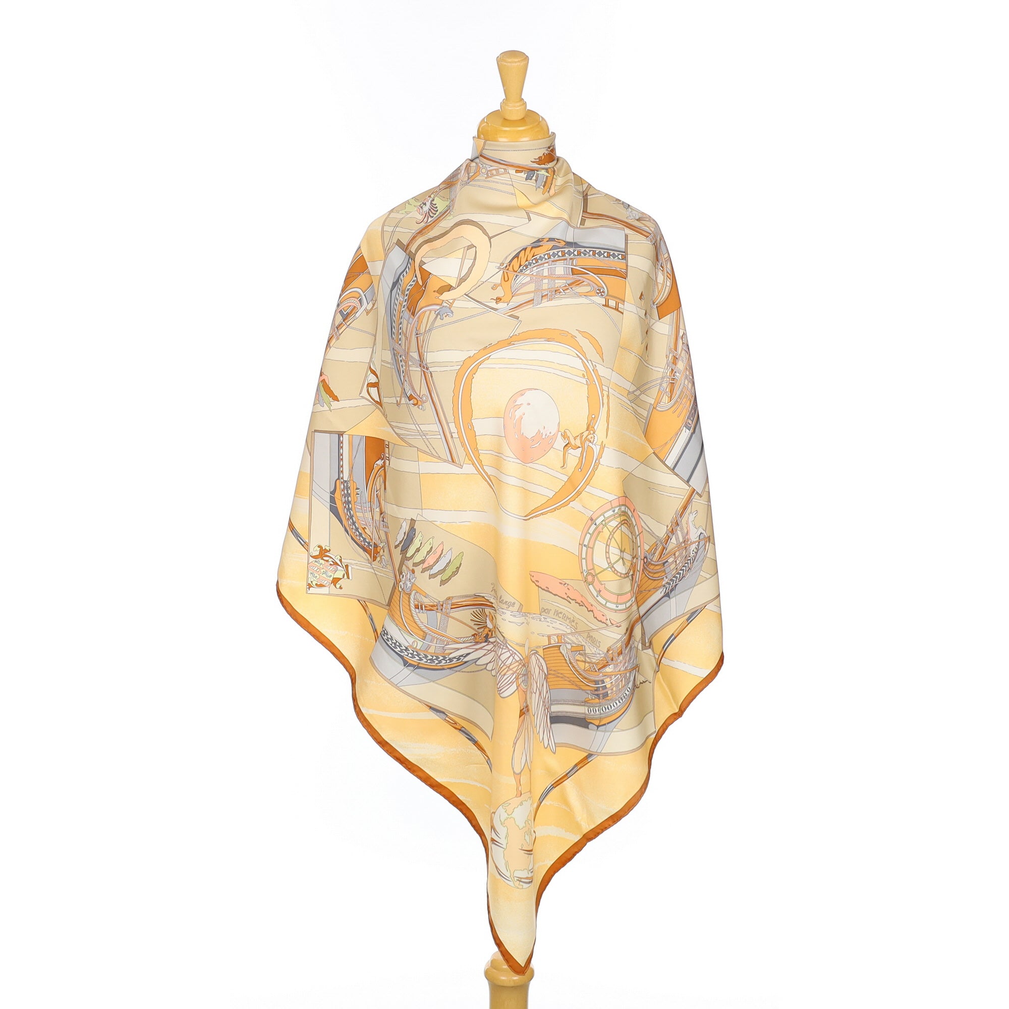 Hermès Face au Large Silk Scarf
