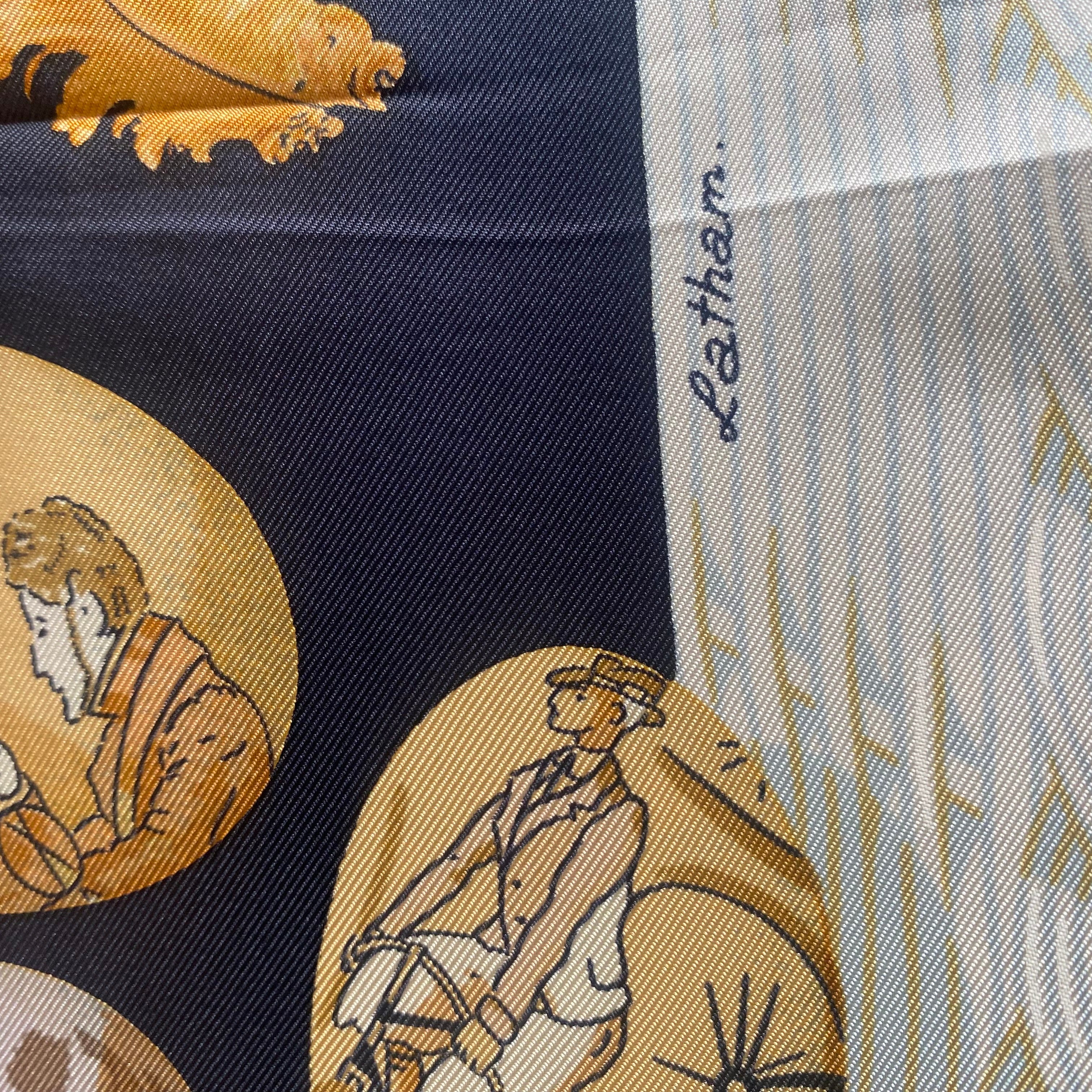 Brand New Boxed Hermès Couvée D’Hermès Silk Scarf Quite Rare