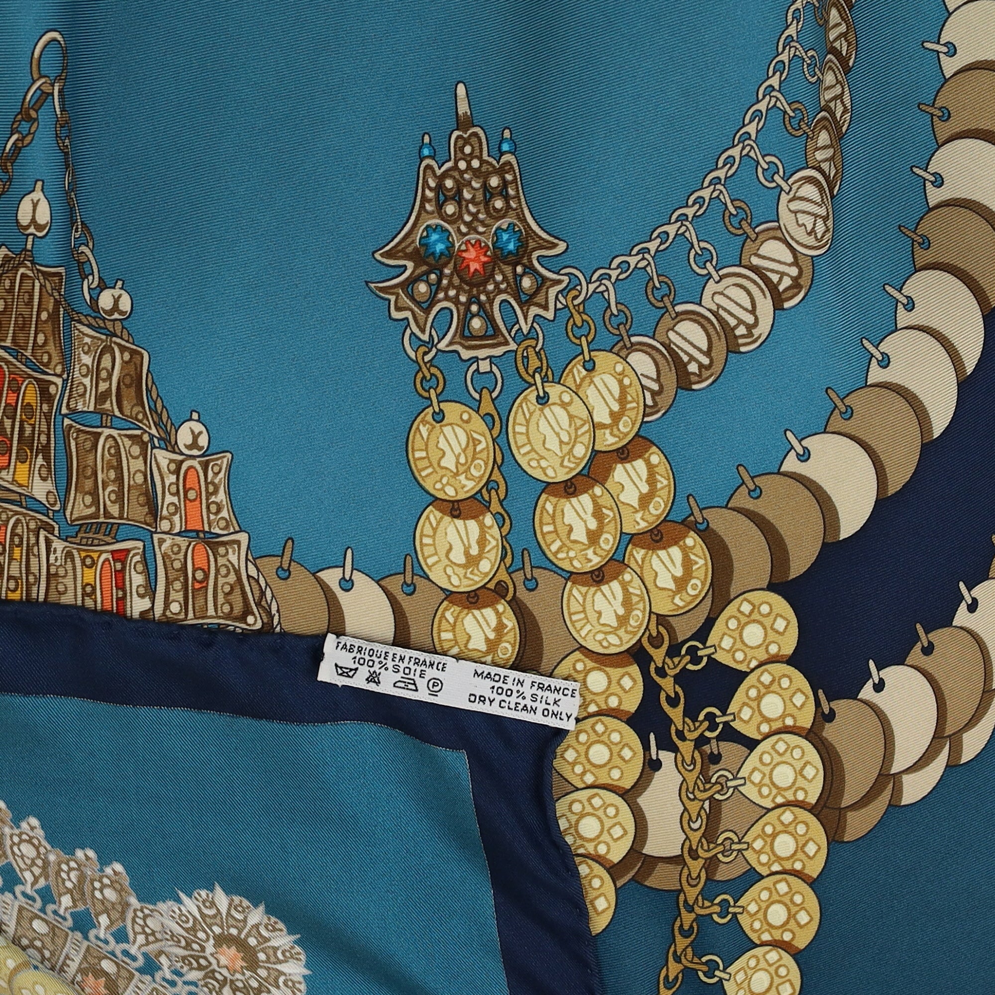 Hermès Kosmima Vintage Silk Scarf Quite Rare