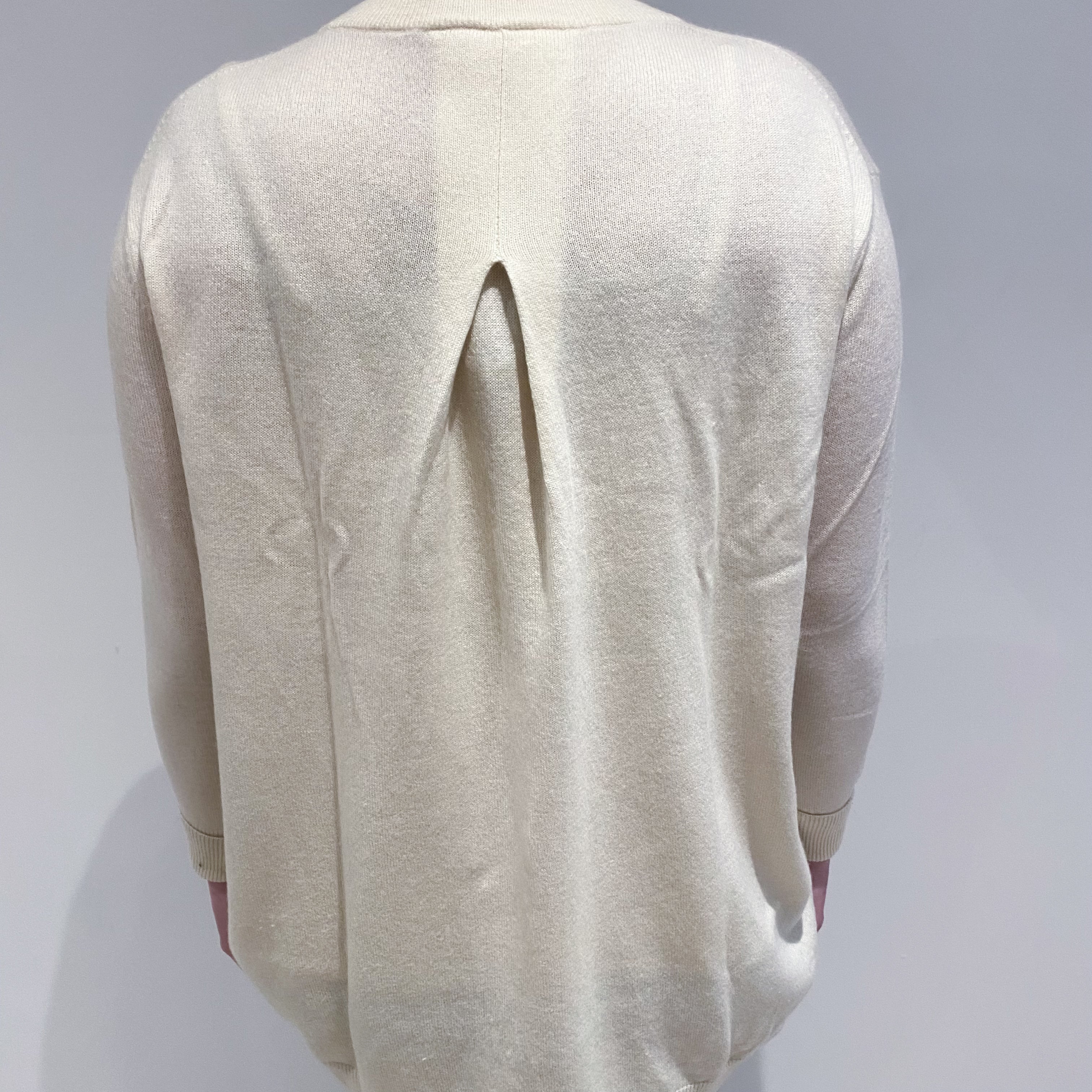 Cream Cashmere Crew Neck Jumper Large