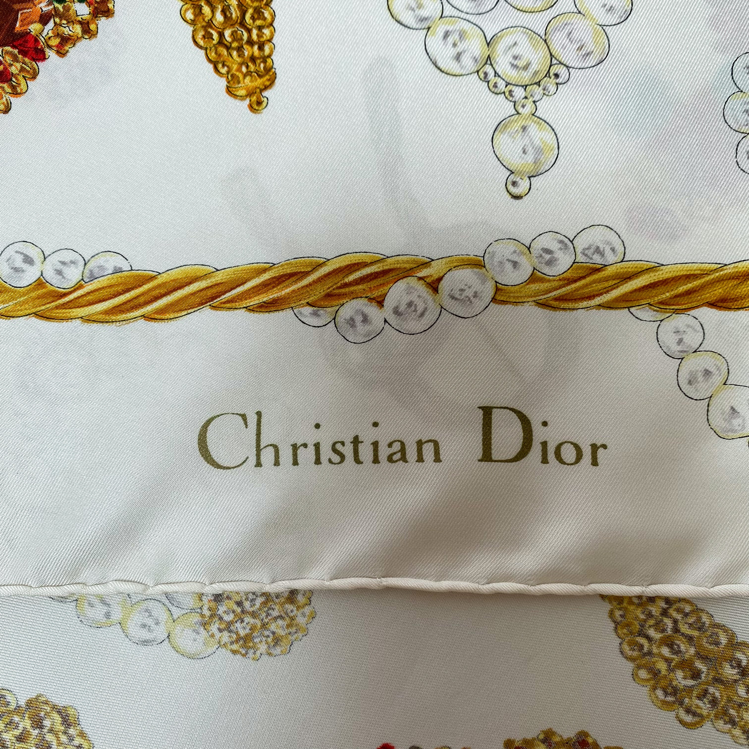 Vintage Christian Dior Silk Scarf