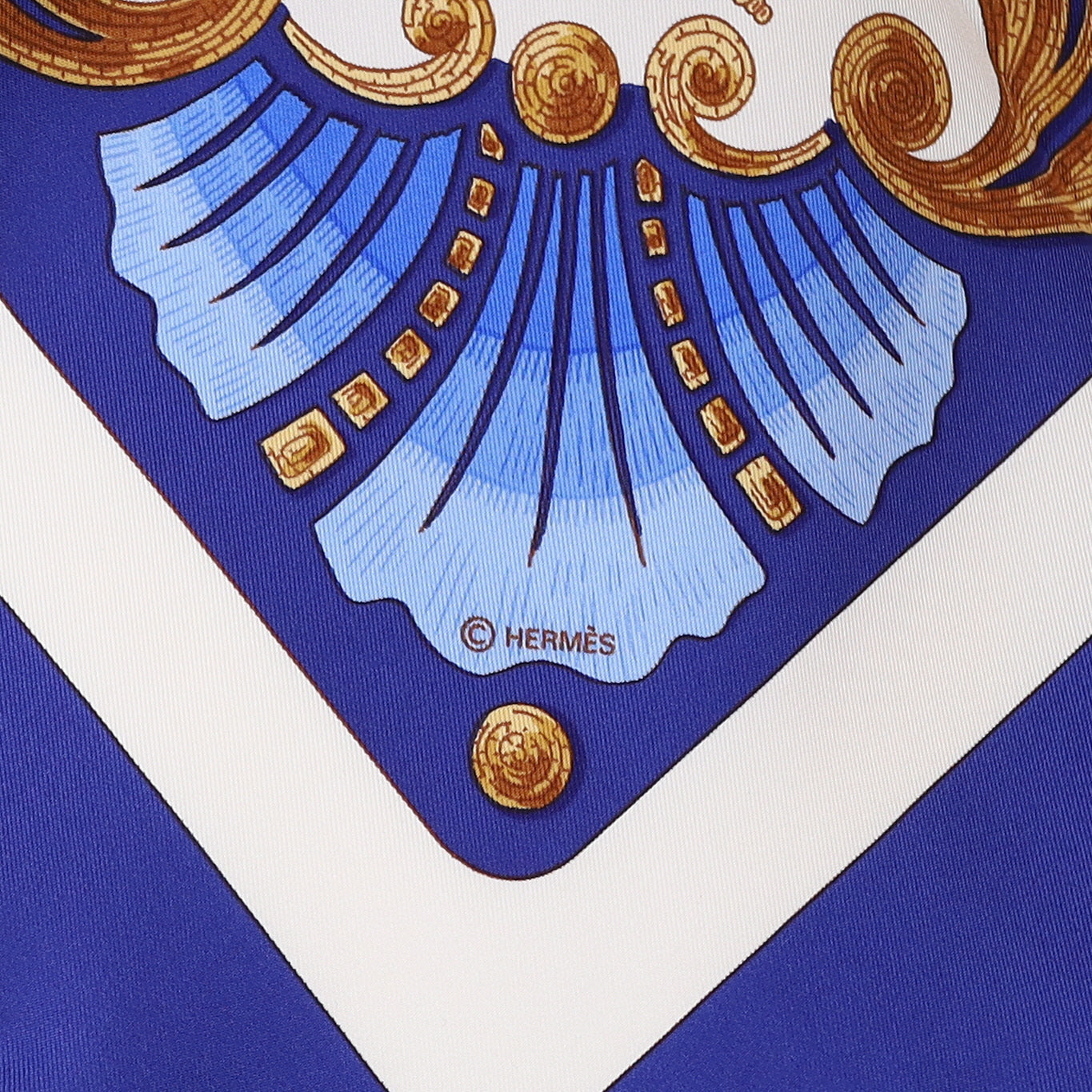 Pristine Hermès Cheval Turc Silk Scarf
