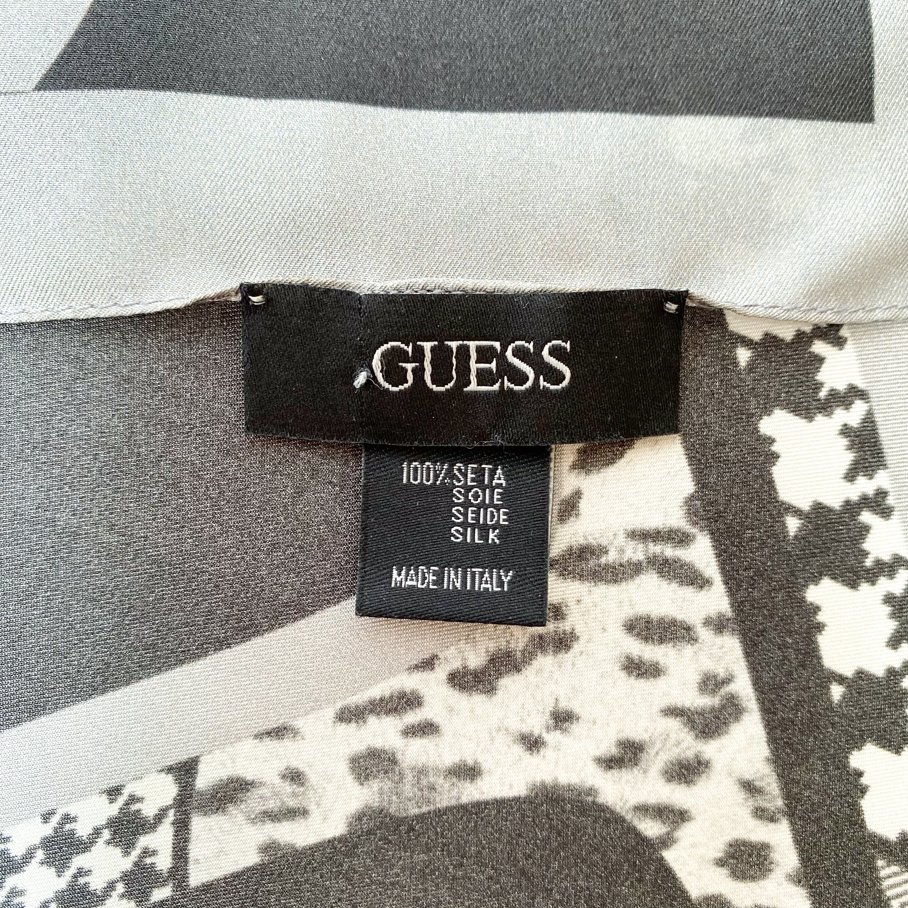 Guess Monochrome Silk Scarf