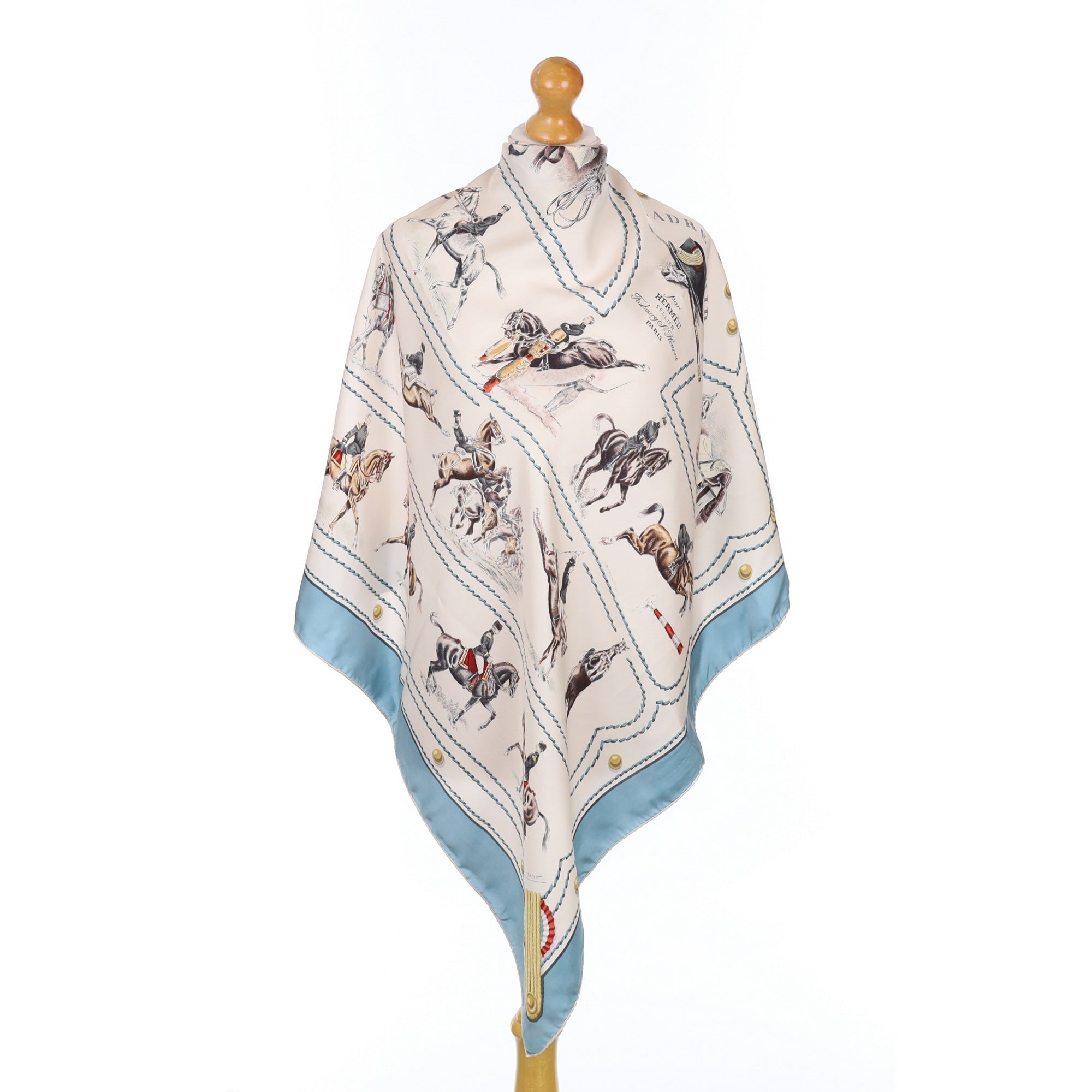 Hermès Cadre Noir Silk Scarf Rare