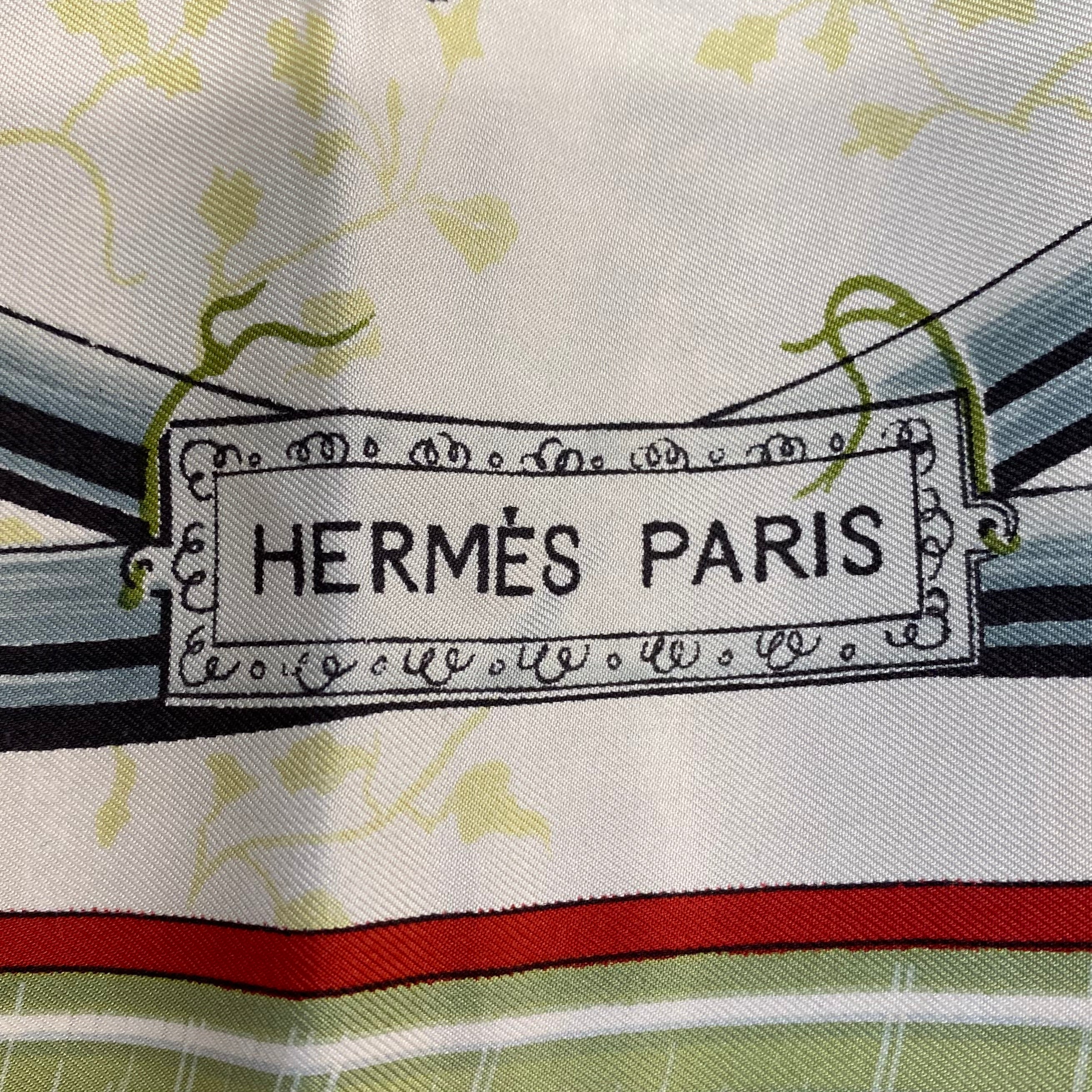 Hermès Sommeurs De Trompe Silk Scarf Very Rare