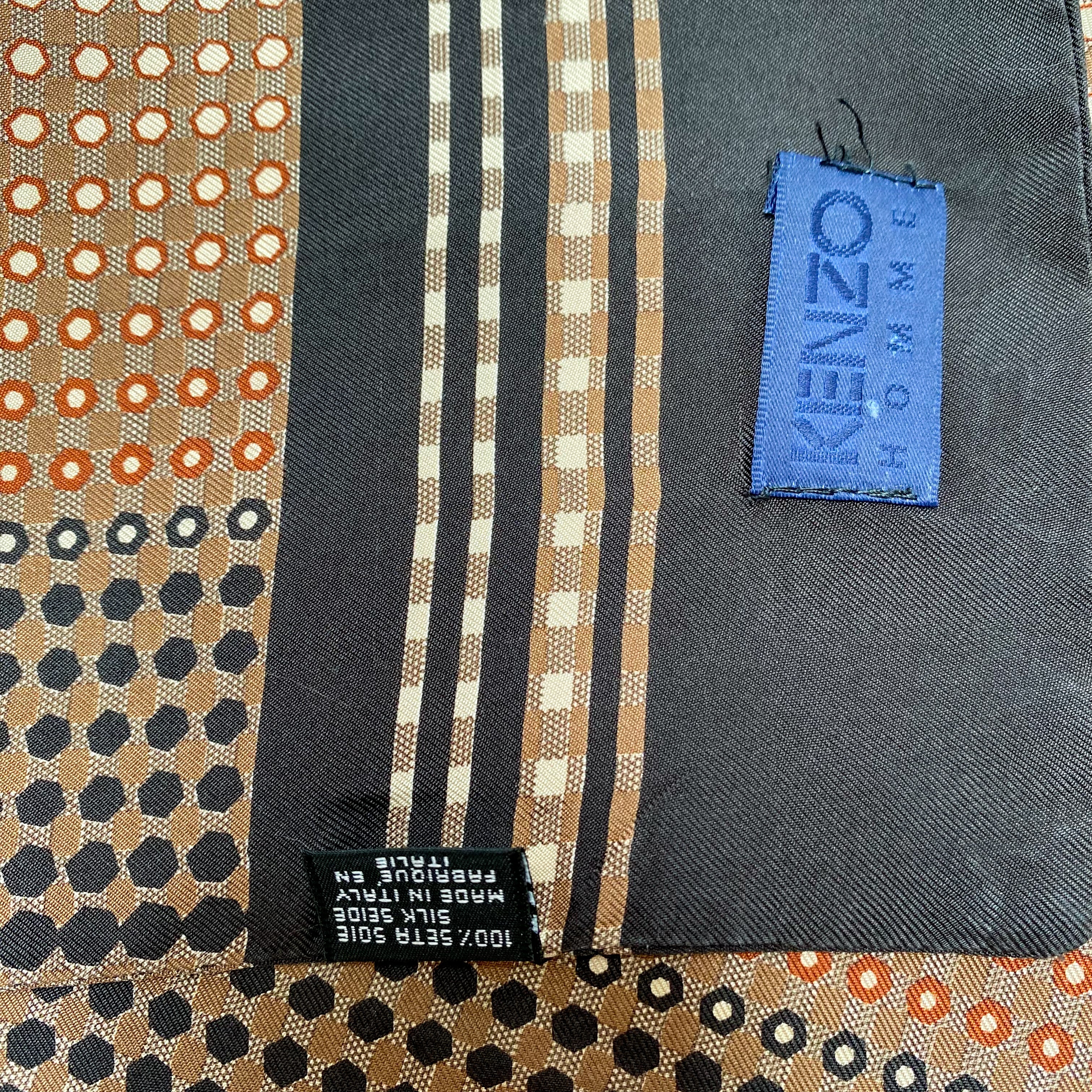 Men’s Kenzo Geometric Silk Scarf