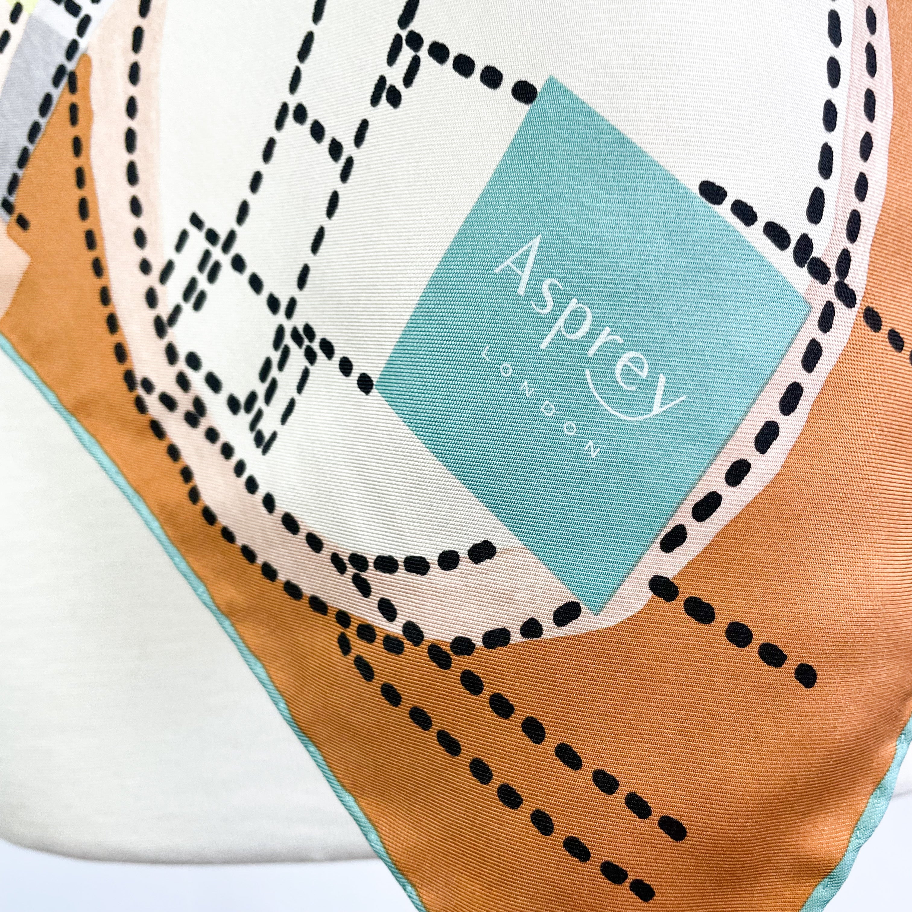 Boxed Asprey Abstract Design Silk Scarf
