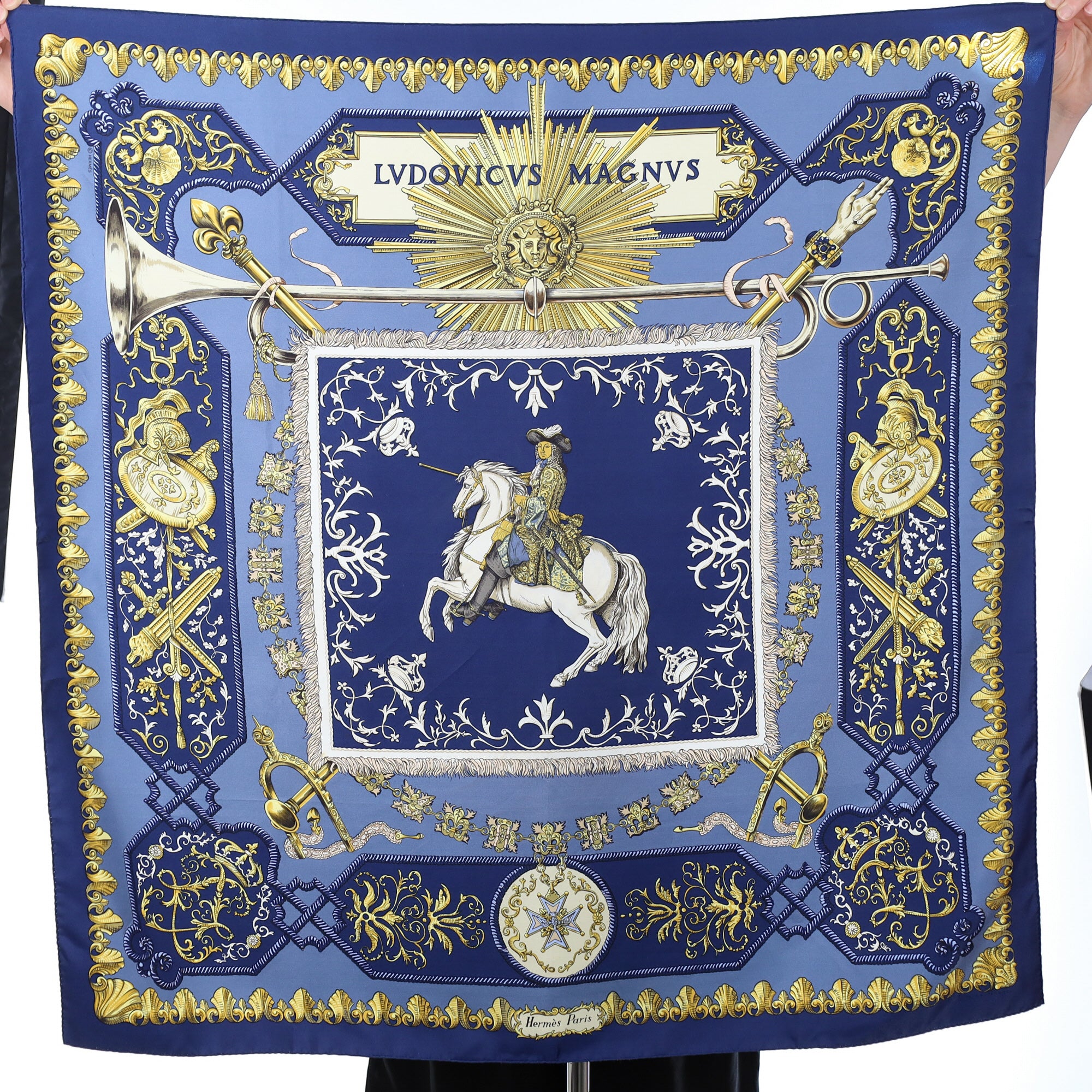 Hermès Lvdovicvs Magnvs Silk Scarf
