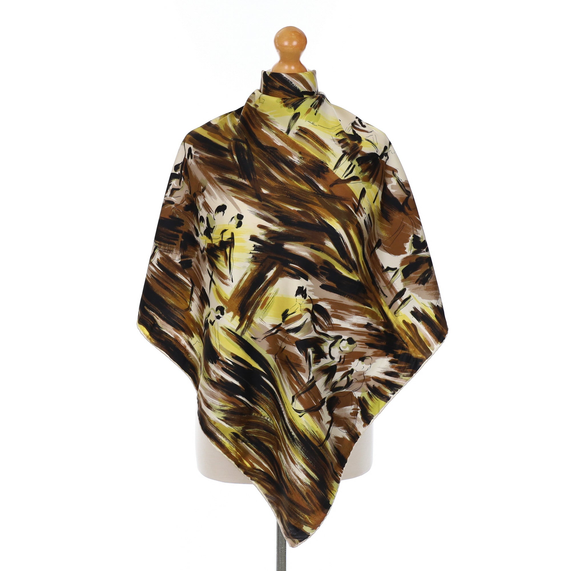 Dancing Ladies Vintage Silk Scarf