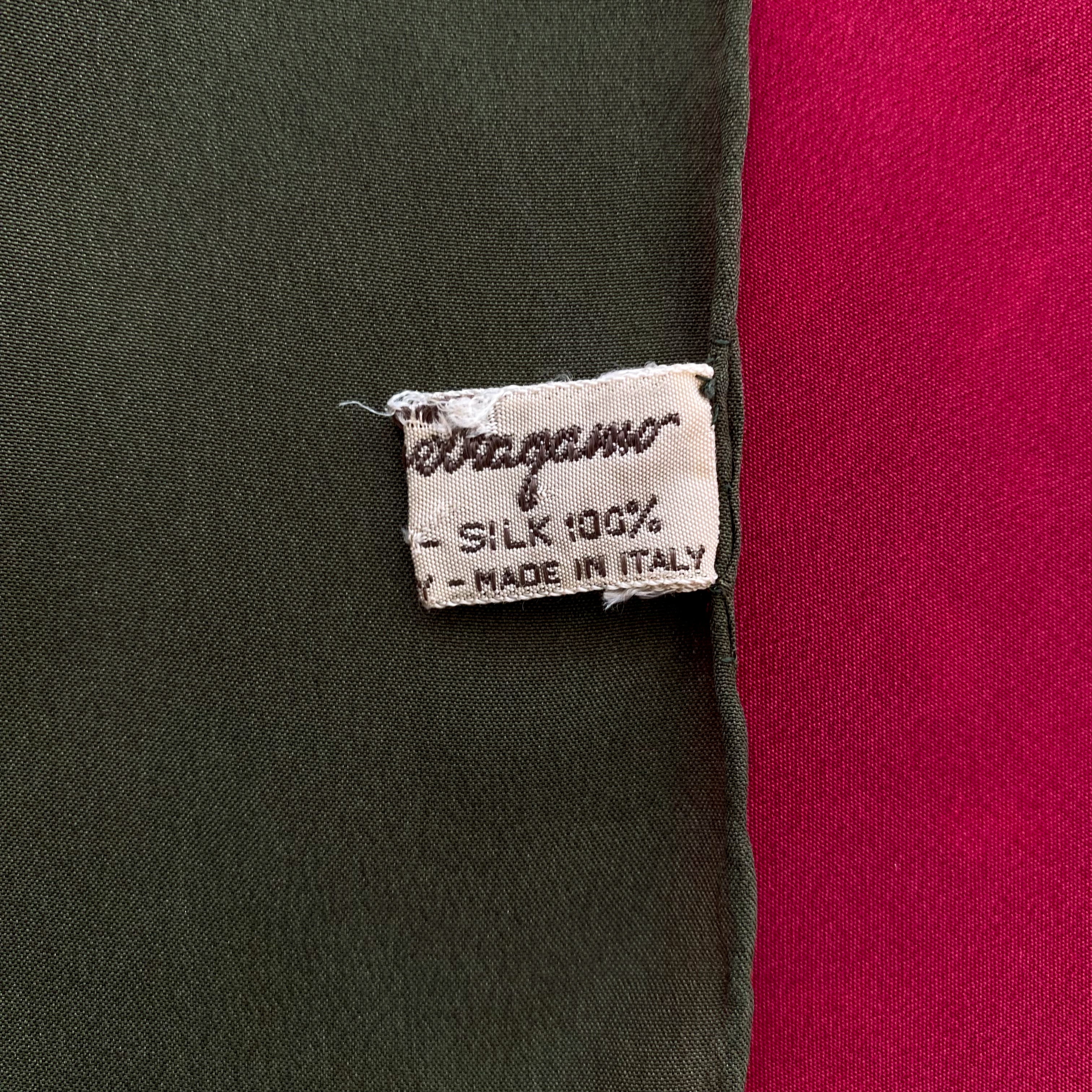 Salvatore Ferragamo Deer Designer Silk Scarf