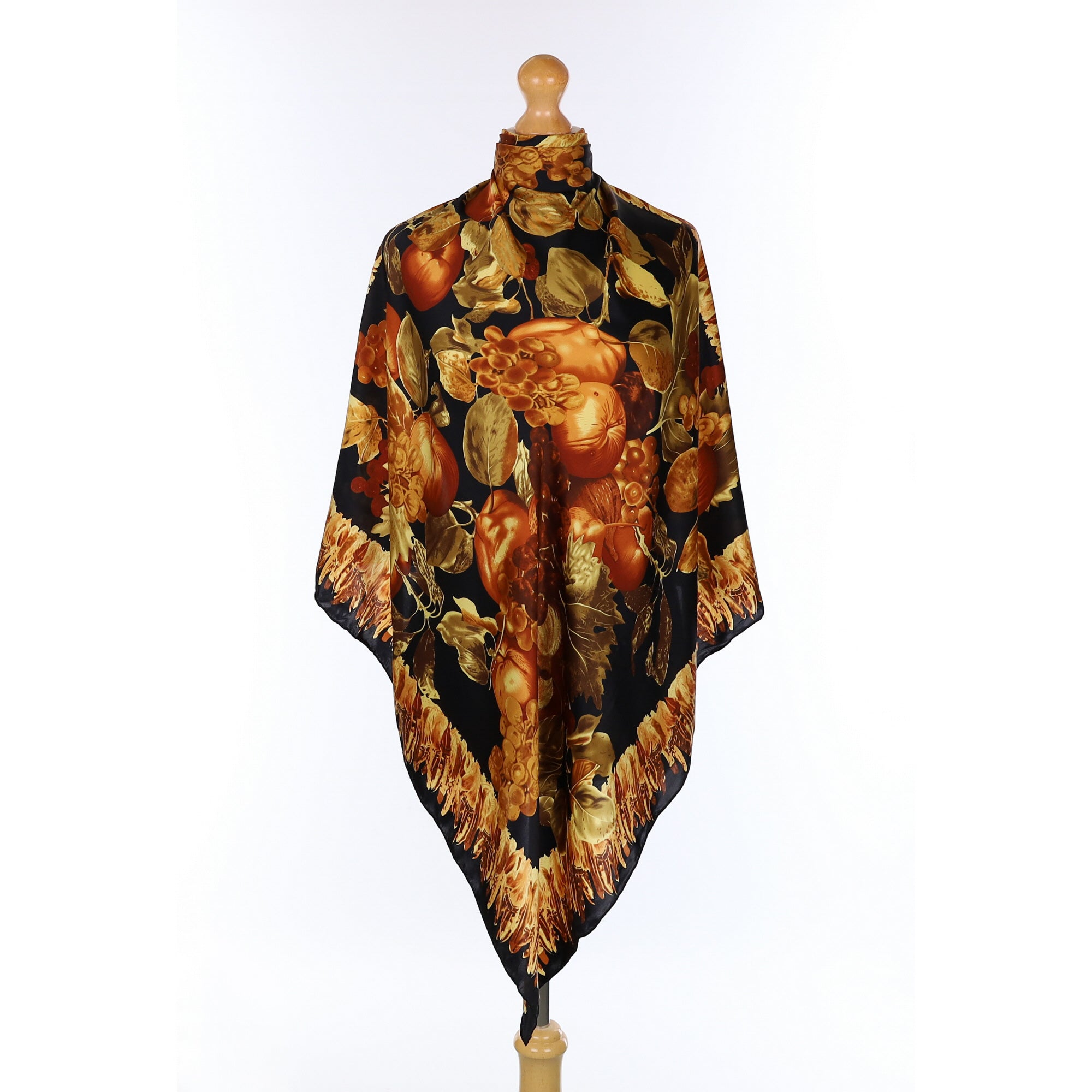 Autumnal Design Silk Scarf