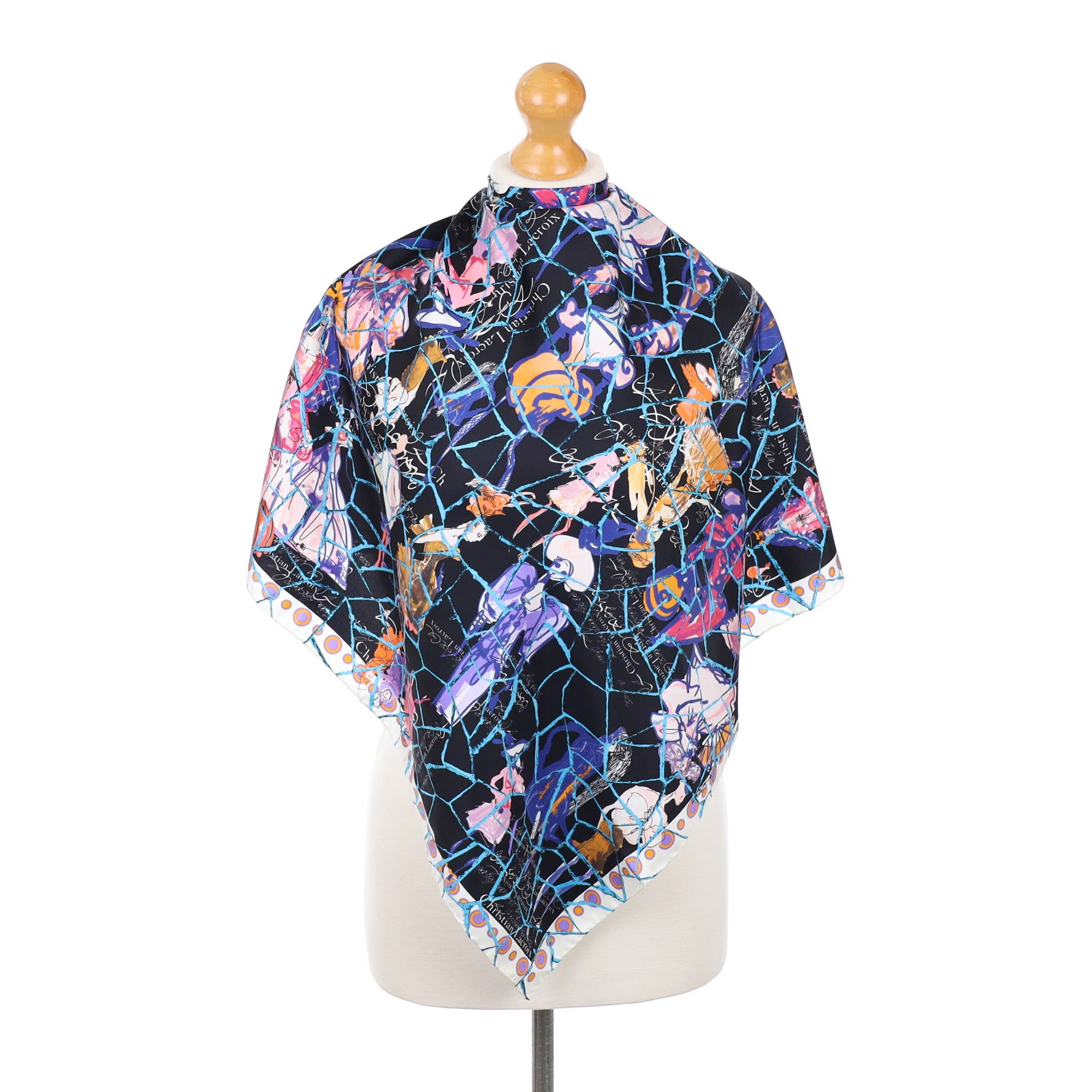Immaculate Christian Lacroix Designer Silk Scarf