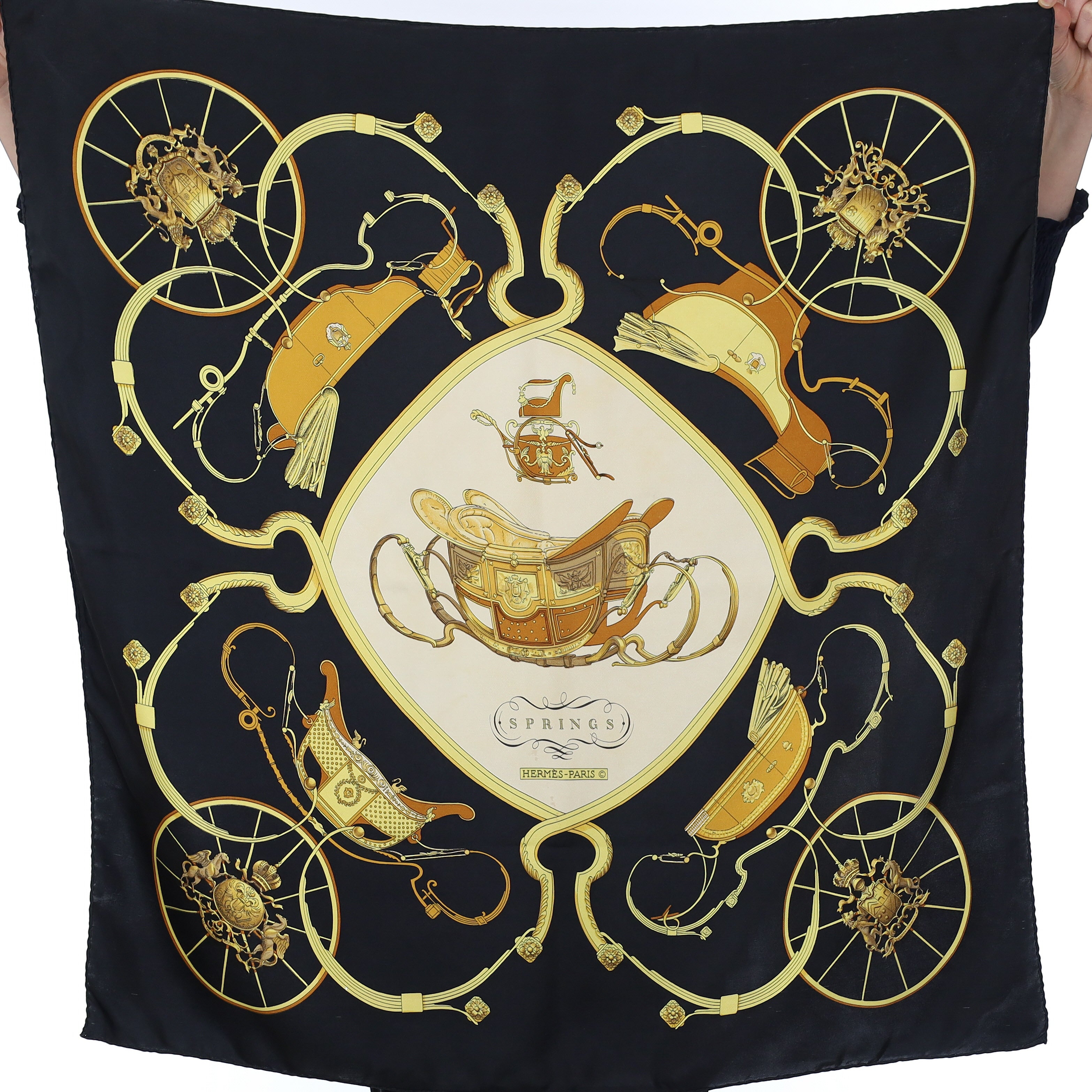Hermès Springs Silk Scarf