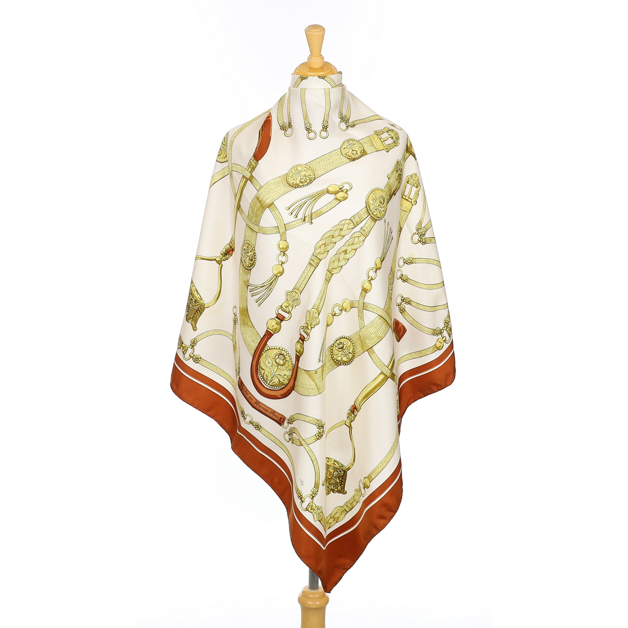 Hermès Gaucho Par Hermès Silk Scarf