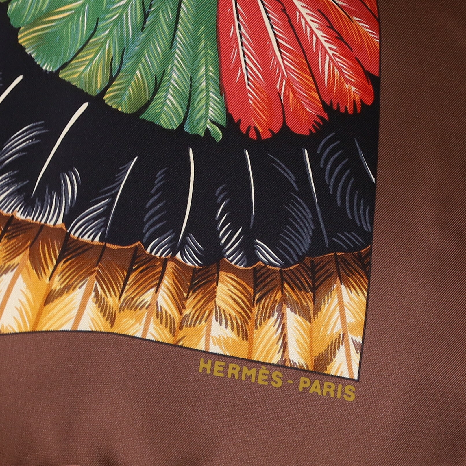 Brand New Boxed Hermès Brazil Silk Scarf