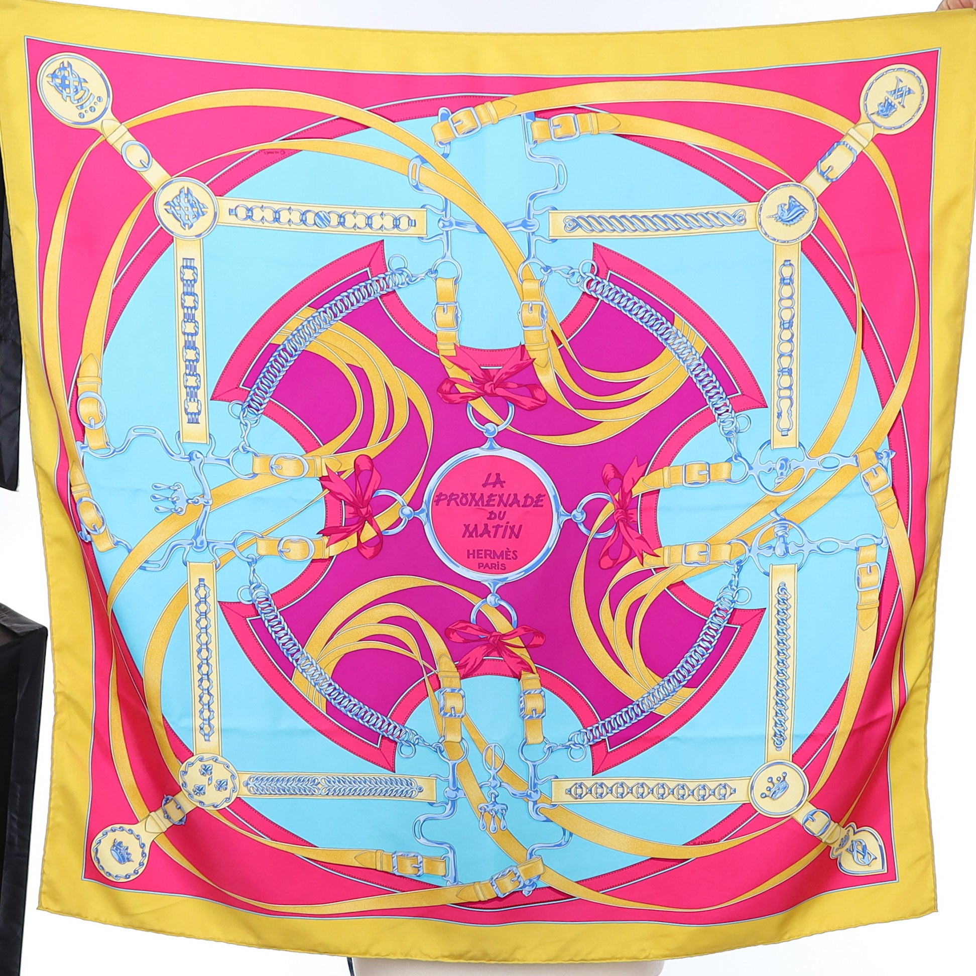 Boxed Hermès Promenade du Matin Silk Scarf Rare