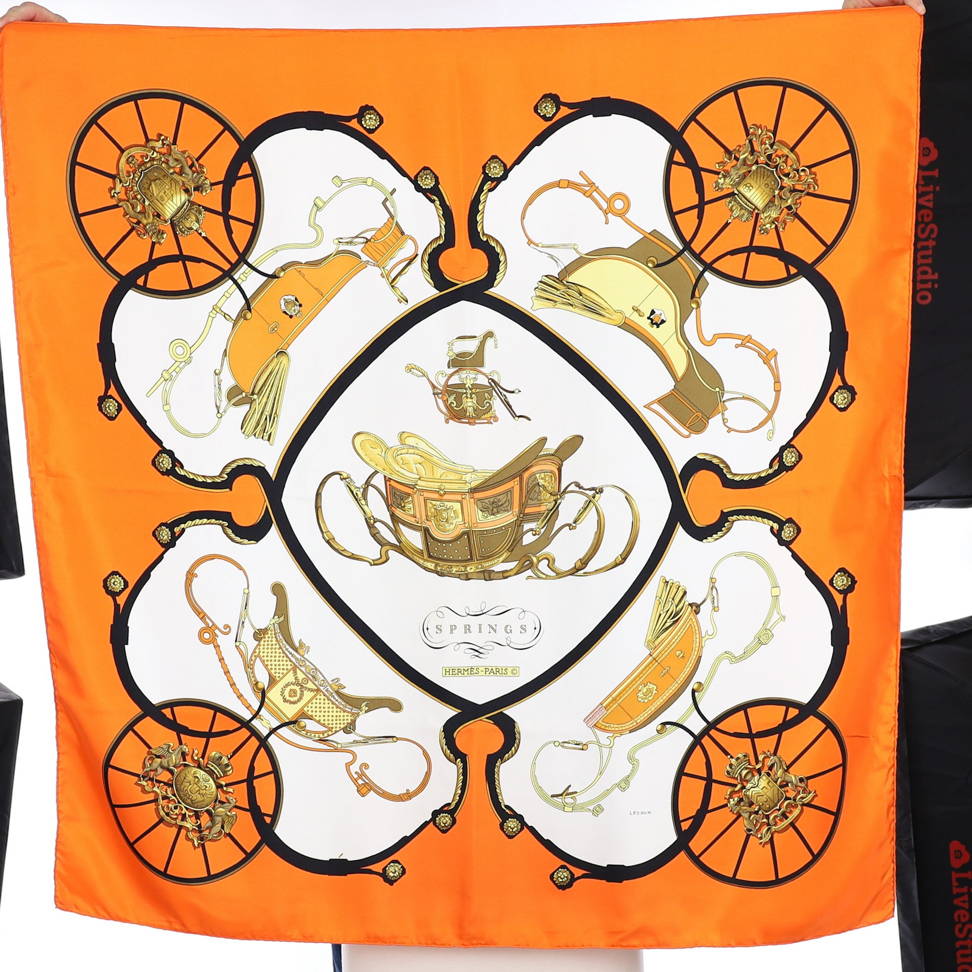 Hermès Springs Silk Scarf