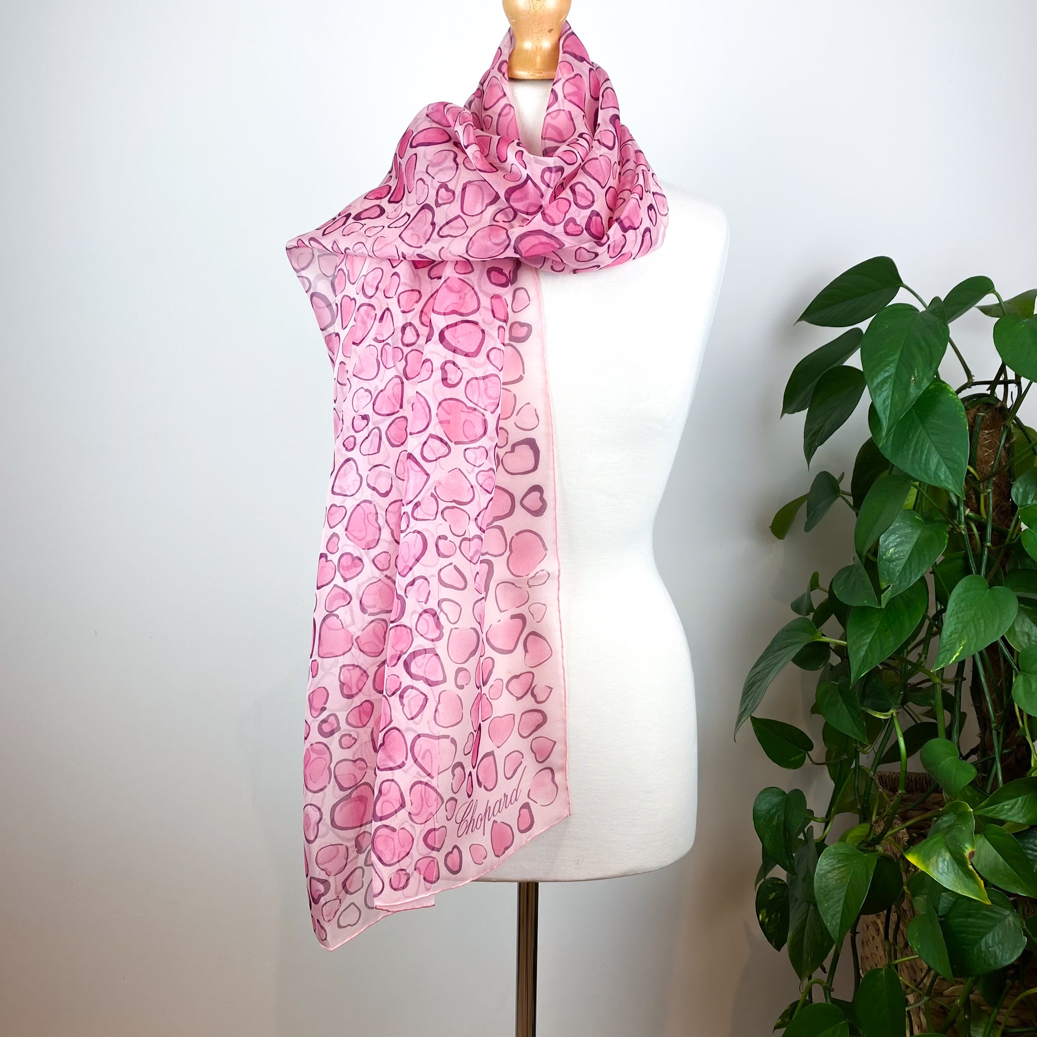 Brand New Boxed Stunning Chopard Wrap Style Designer Silk Scarf