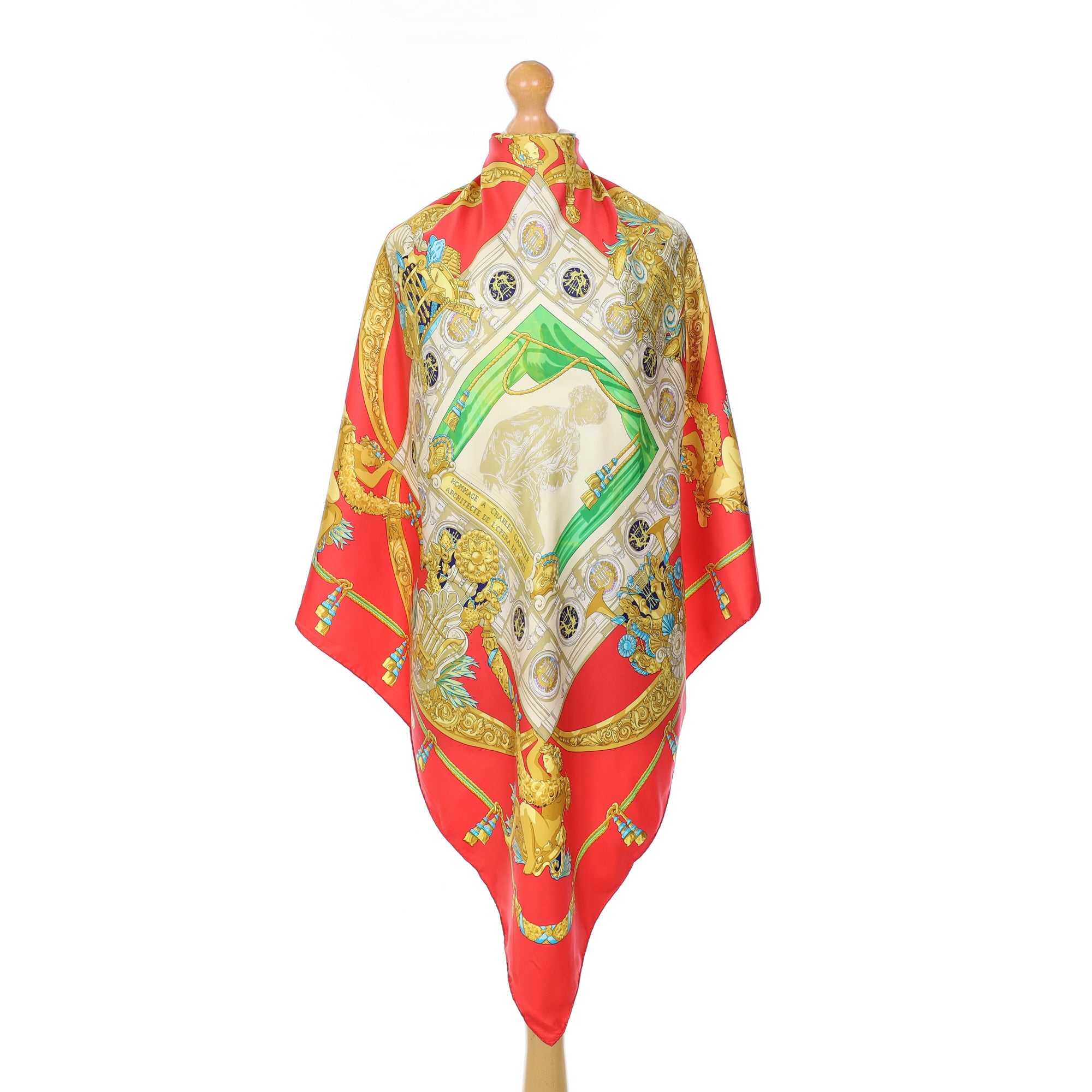 Hermès Hommage A Charles Garnier Architecte De l’Opera De Paris Silk Scarf