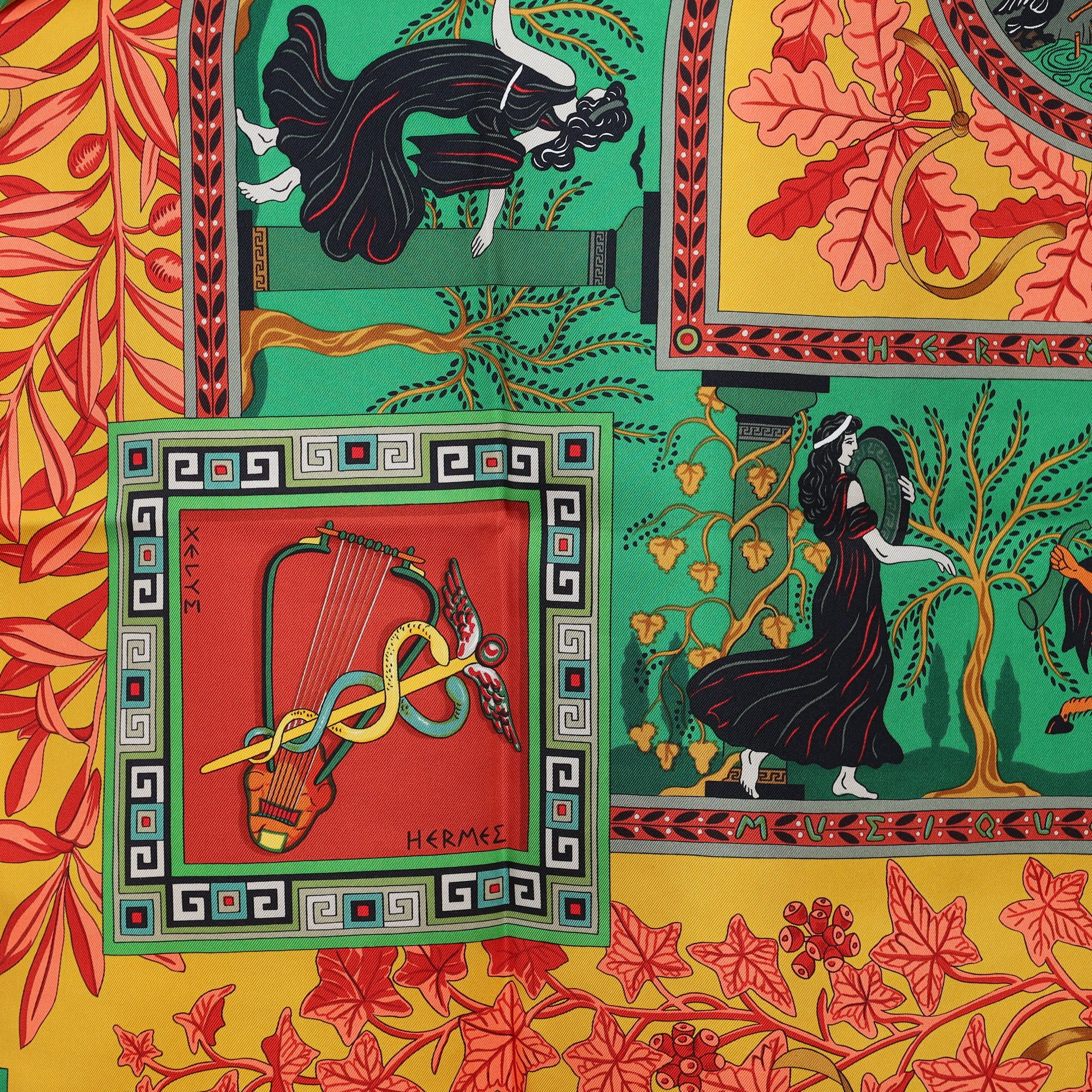 Hermès Musique des Dieux Silk Scarf