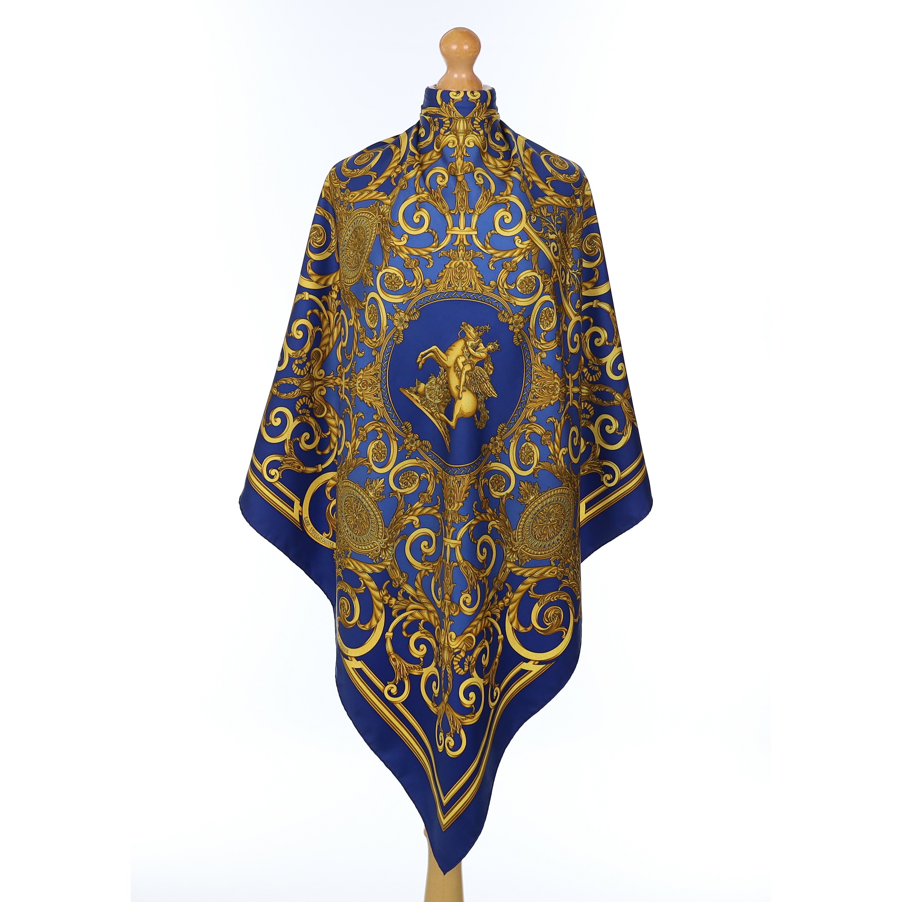 Hermès Les Tuileries Vintage Silk Scarf