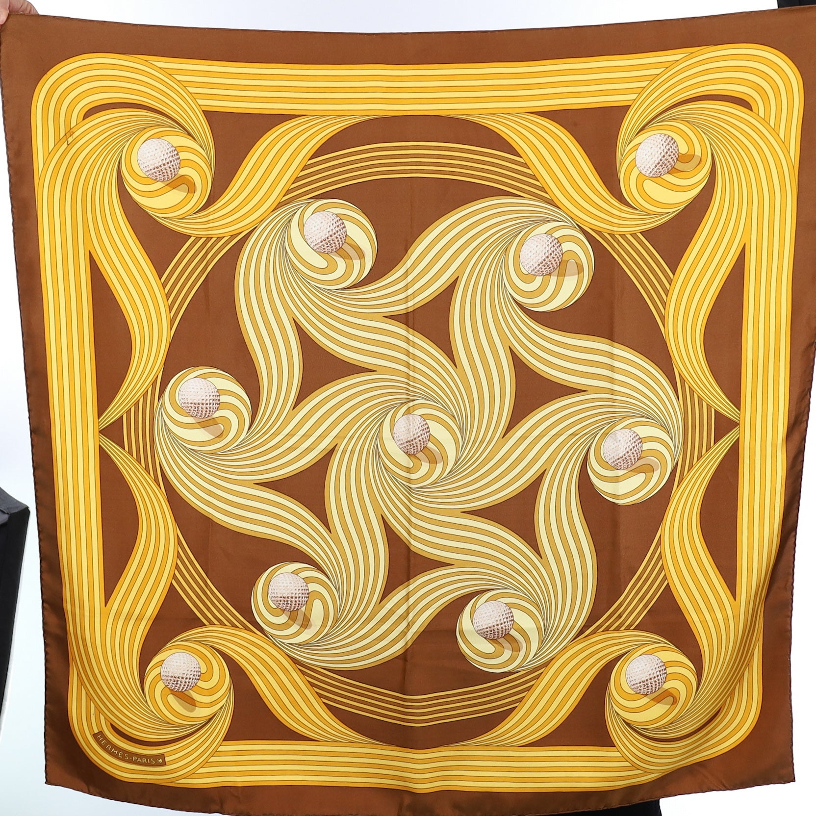 Hermès Golf Silk Scarf Rare