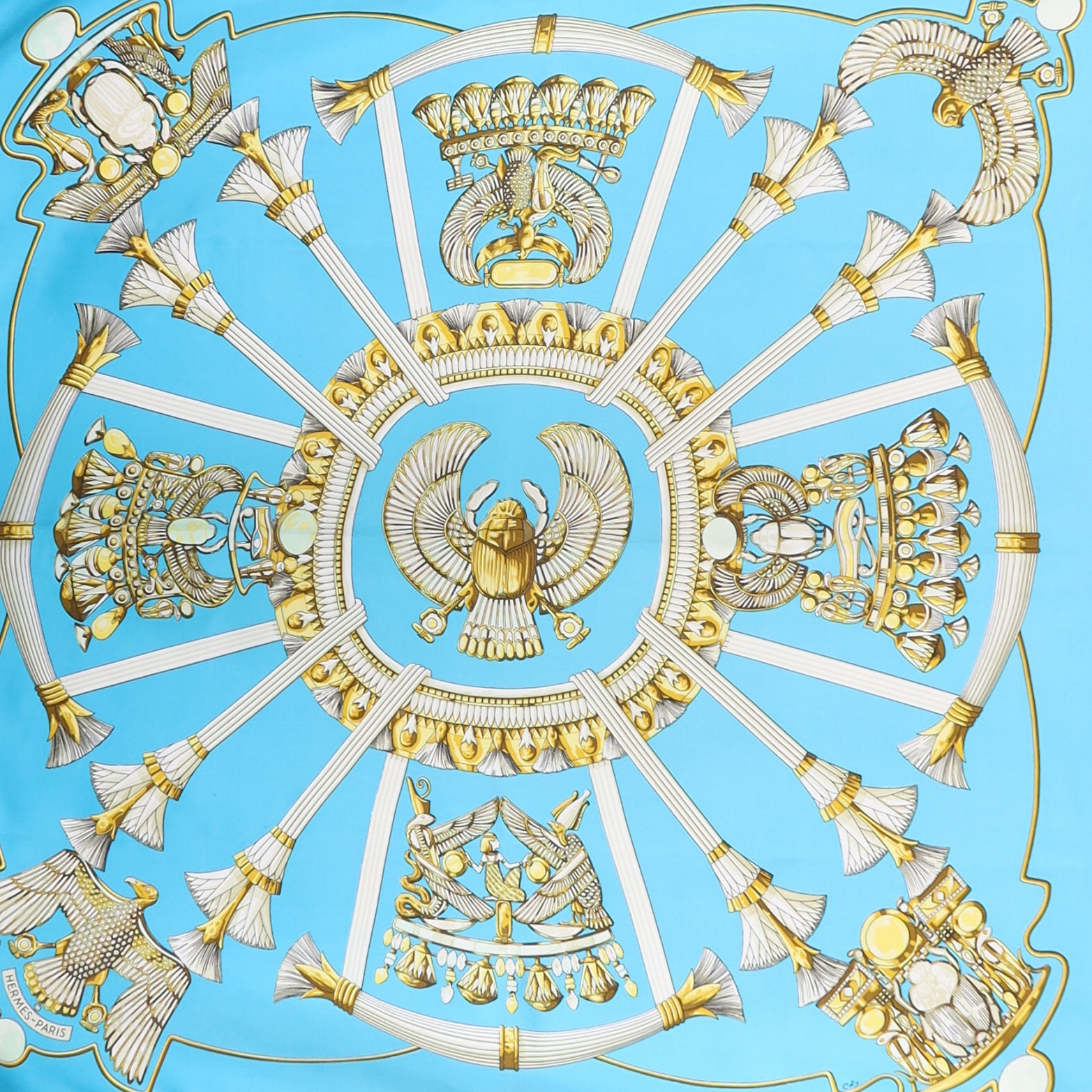 Hermès Egypte Vintage Silk Scarf