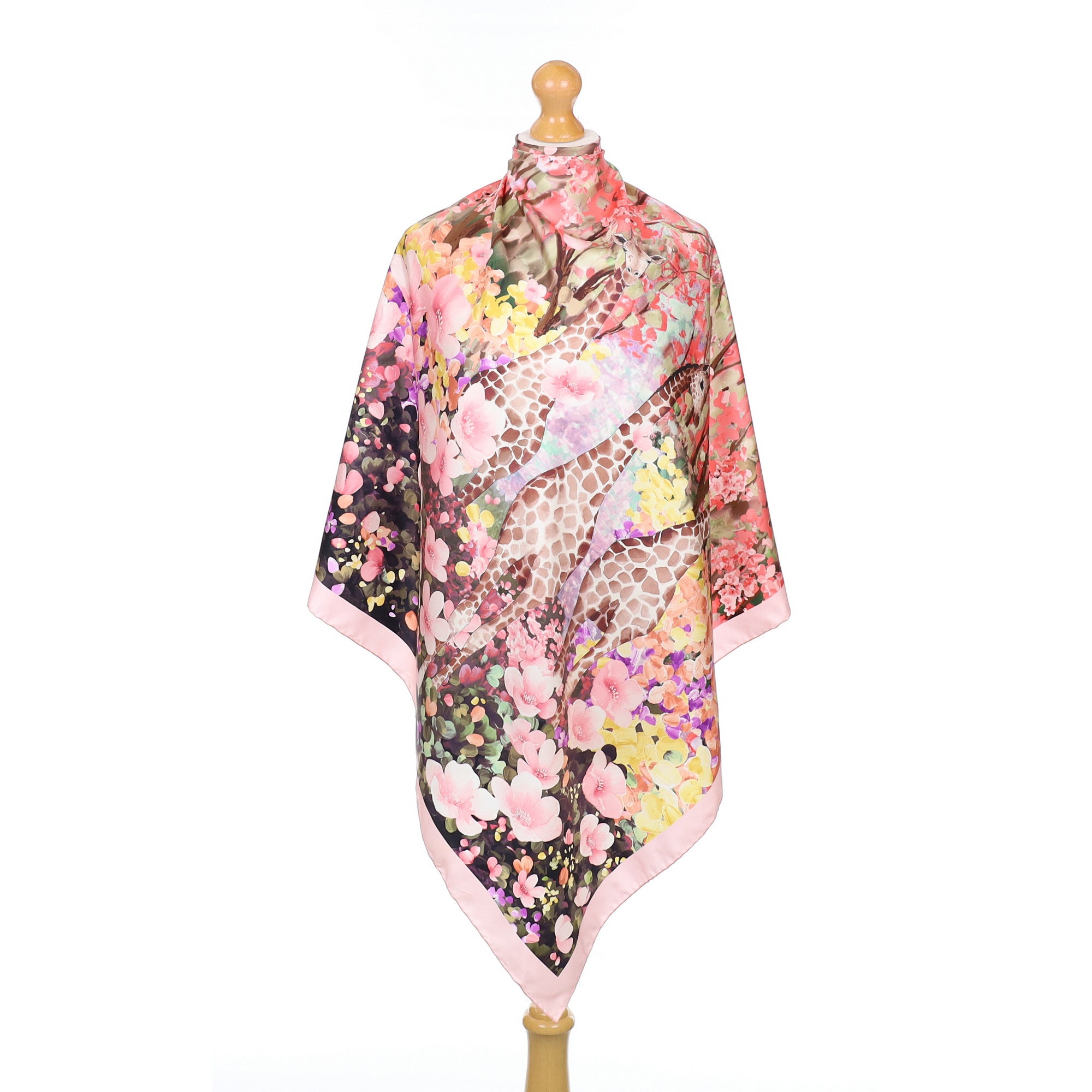 Salvatore Ferragamo Giraffe Silk Scarf