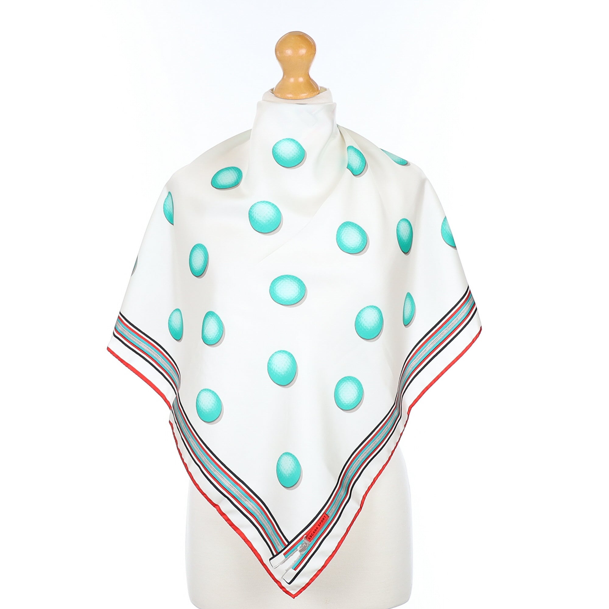 Escada Sport Golf Themed Silk Scarf