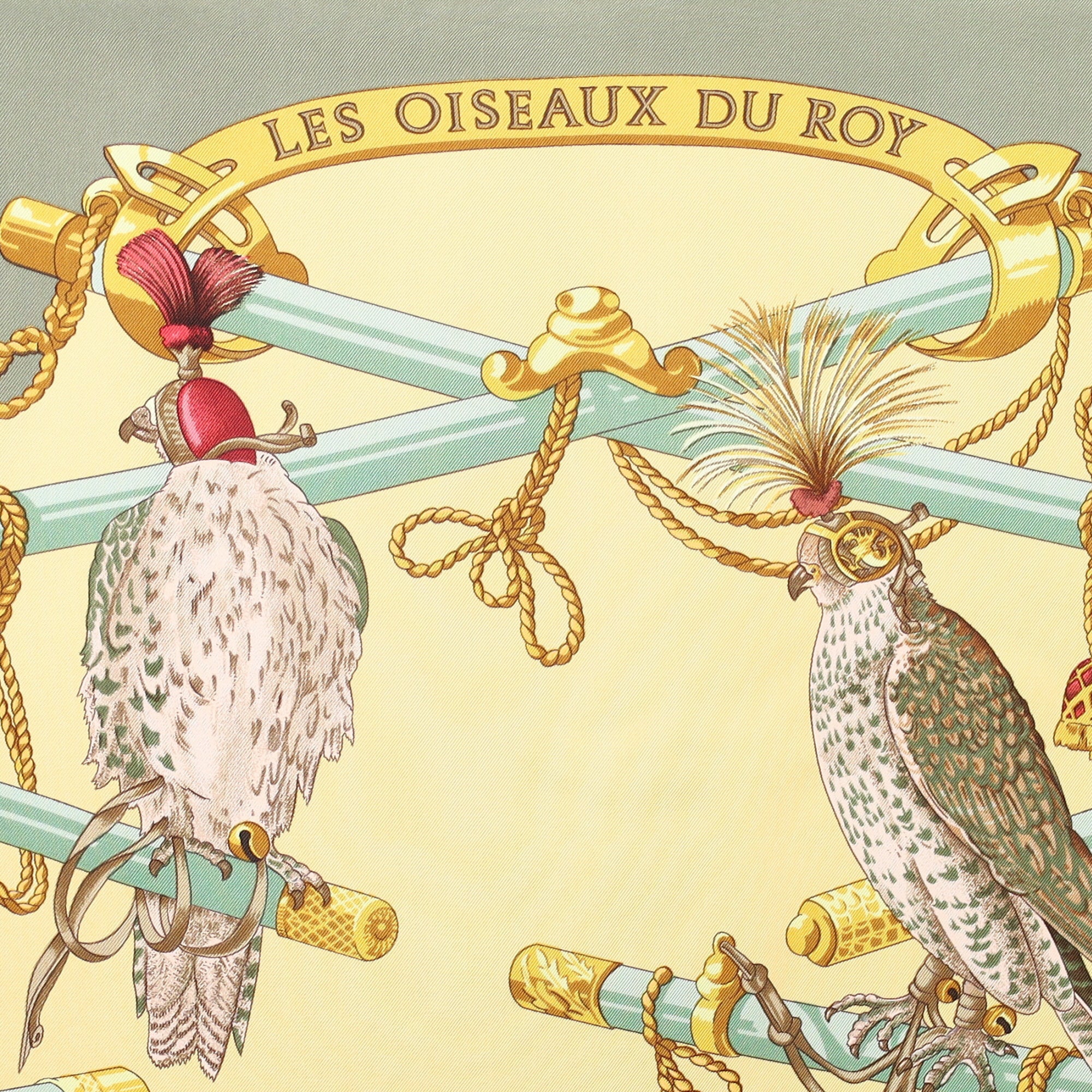 Hermès Les Oiseaux Du Roy Silk Scarf