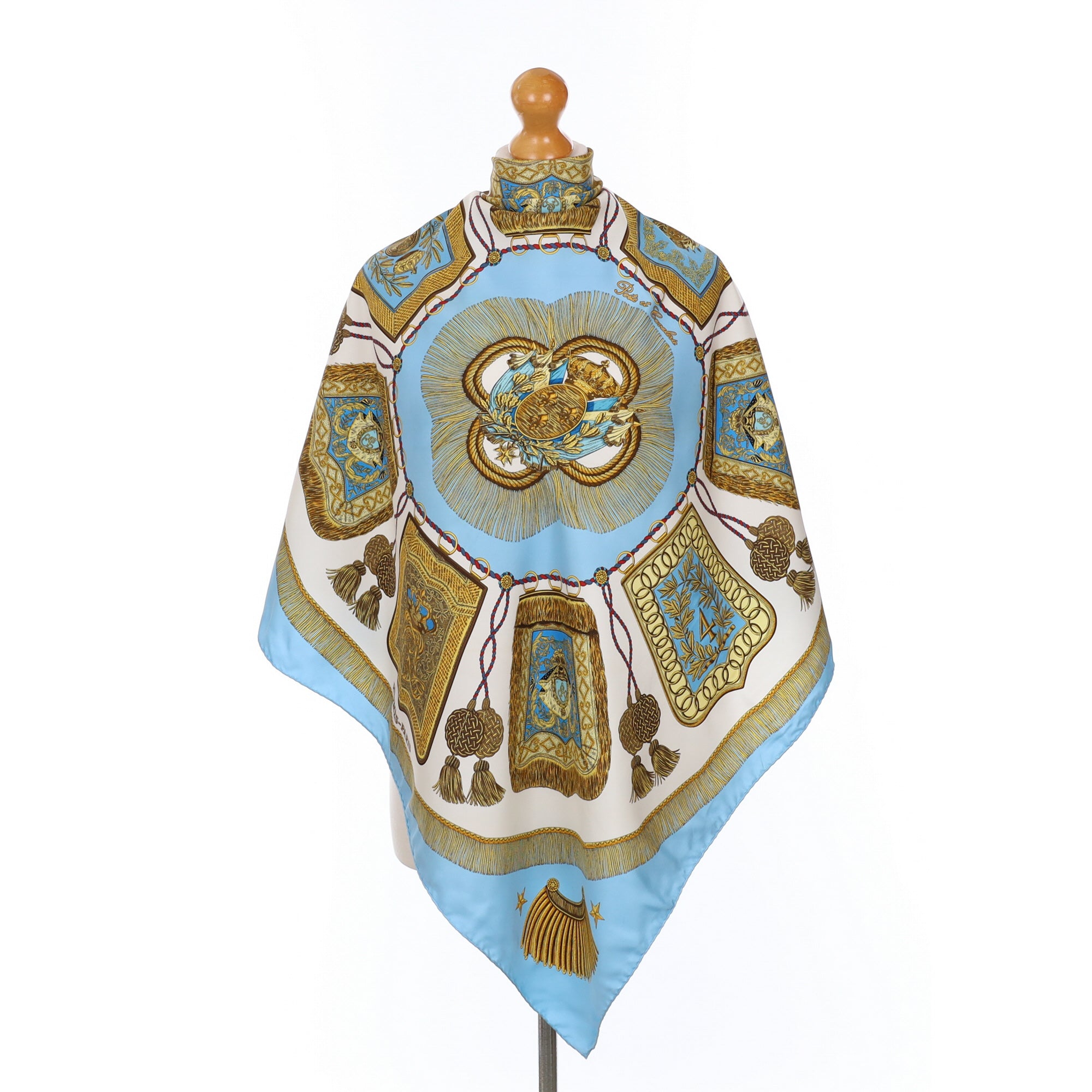 Hermès Poste et Cavalerie Silk Scarf