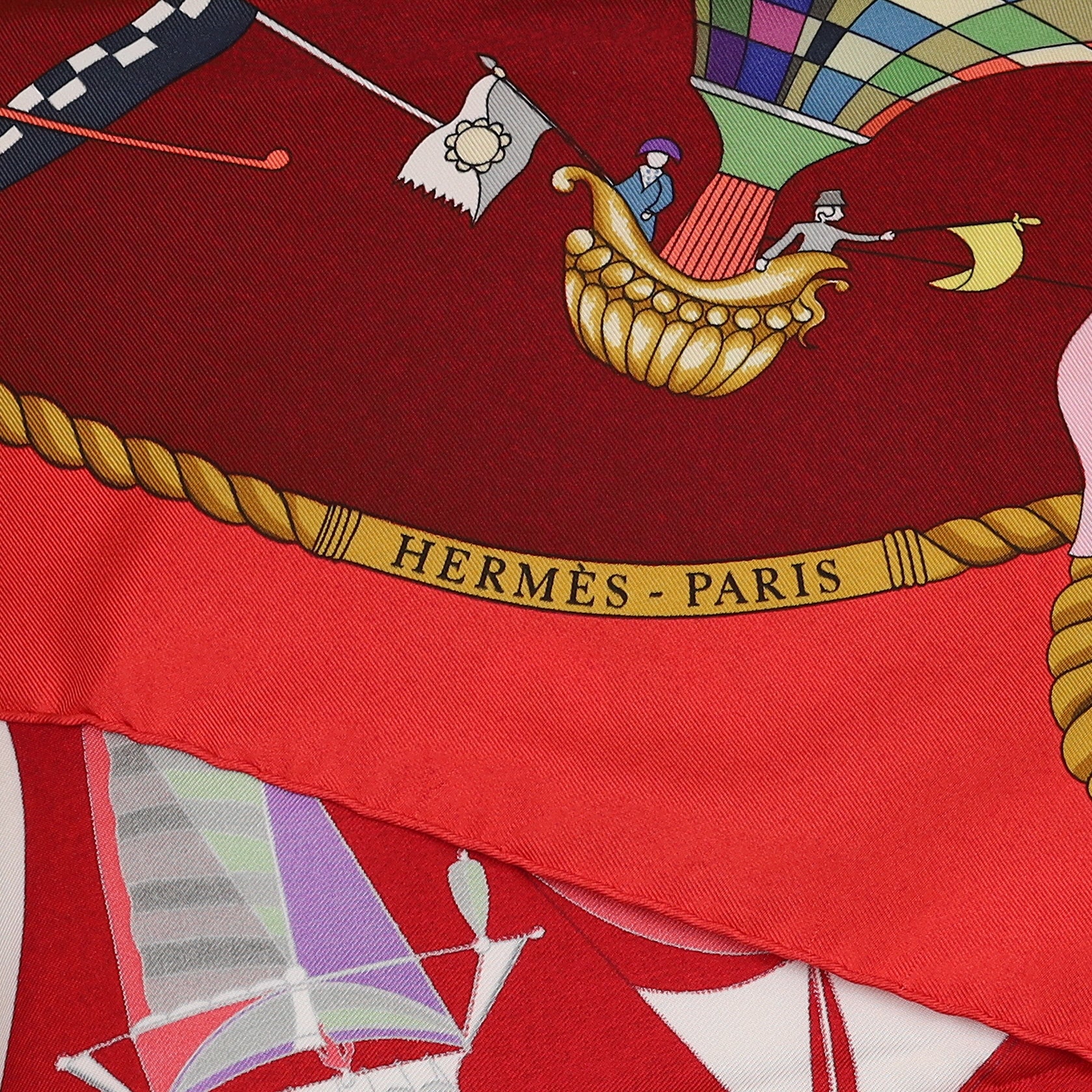 Brand New Boxed Hermès Les Folies du Ciel Silk Scarf Quite Rare