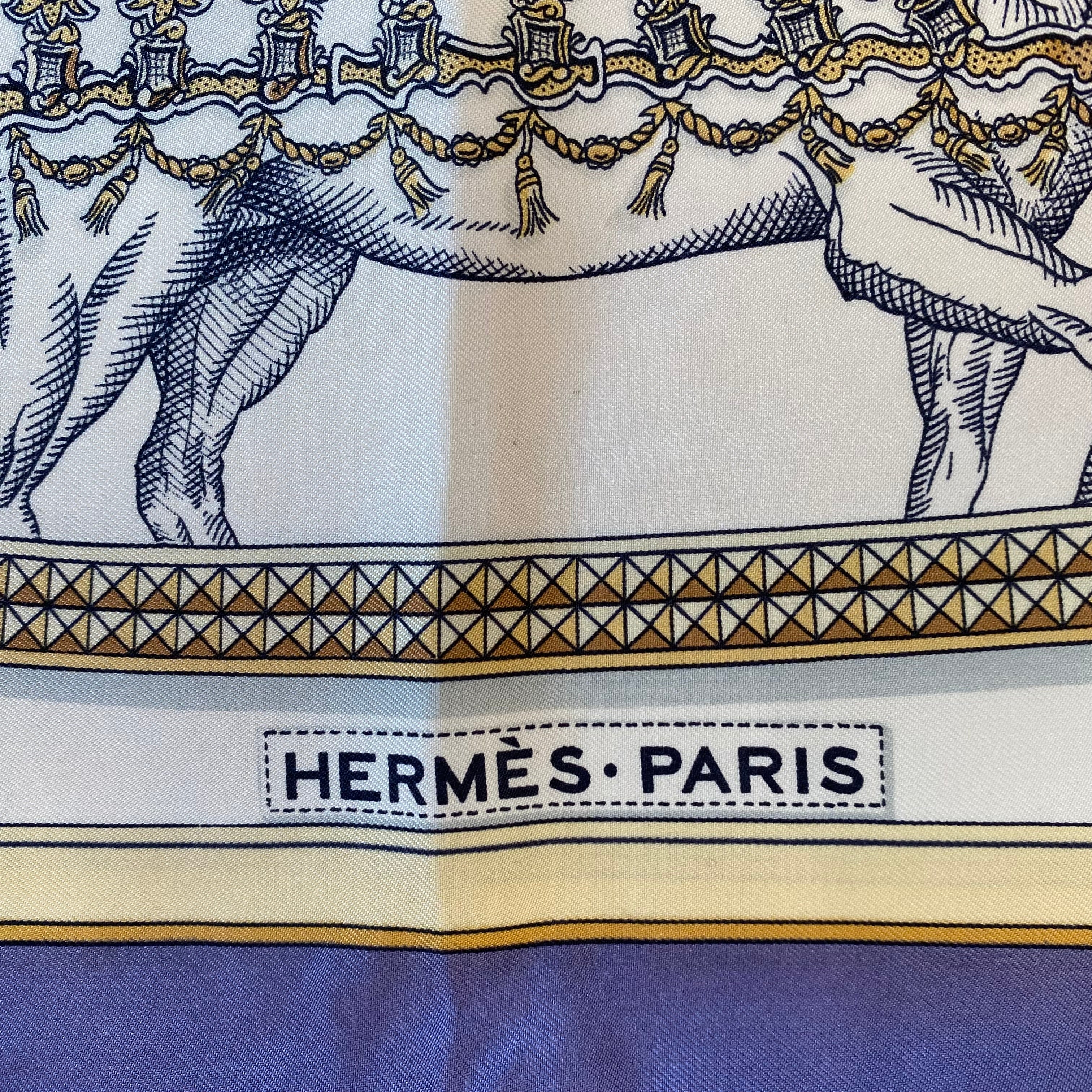 Hermès Grand Apparat Vintage Silk Scarf